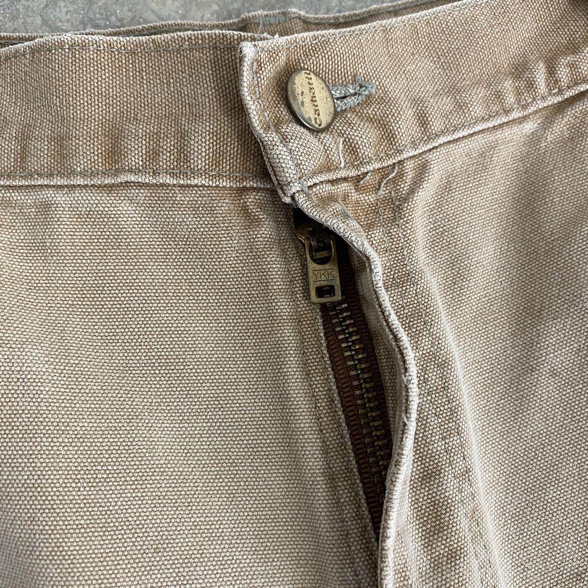 Carhartt Vintage Carhartt Double Knee Faded Tan Carpenter Pants Size US 35 - 12 Thumbnail