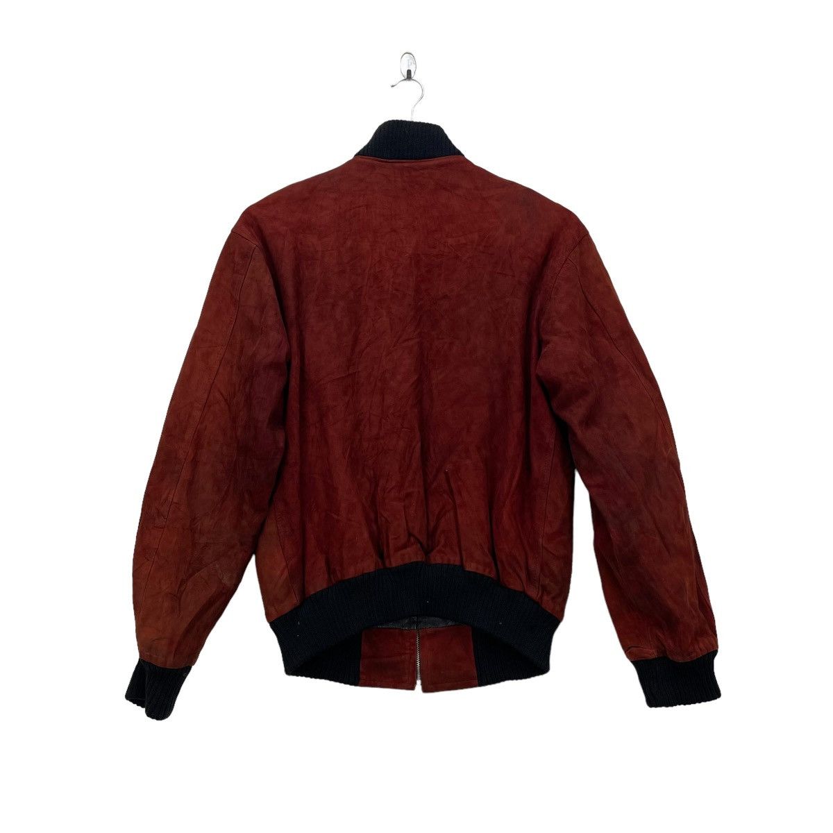 Genuine Leather 💥Vintage Japanese Brand Suede Life Bomber Sheep Skin Jacket Size US M / EU 48-50 / 2 - 2 Thumbnail