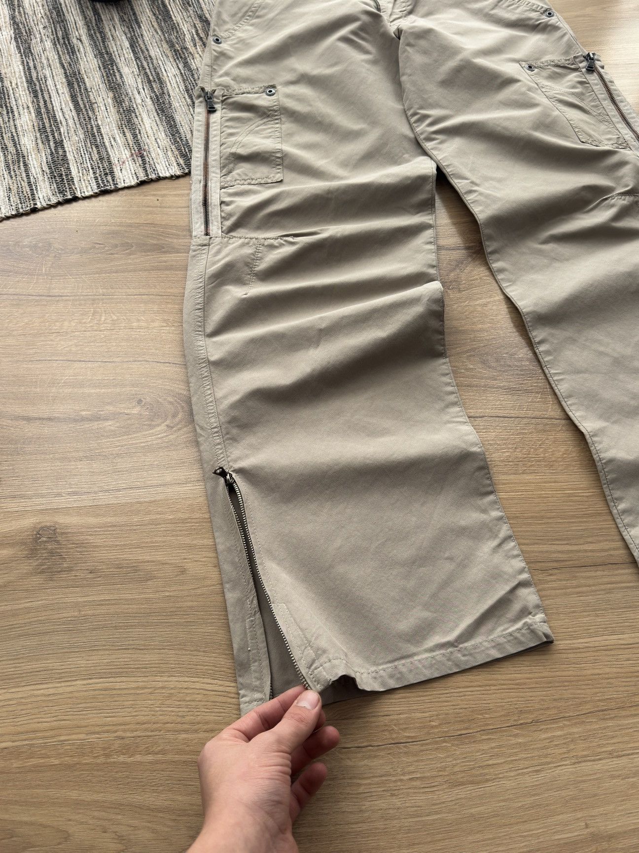 Dolce & Gabbana Vintage Dolce&Gabbana Multi pocket Cargo Y2K Beige Pants Men Size US 32 / EU 48 - 6 Thumbnail