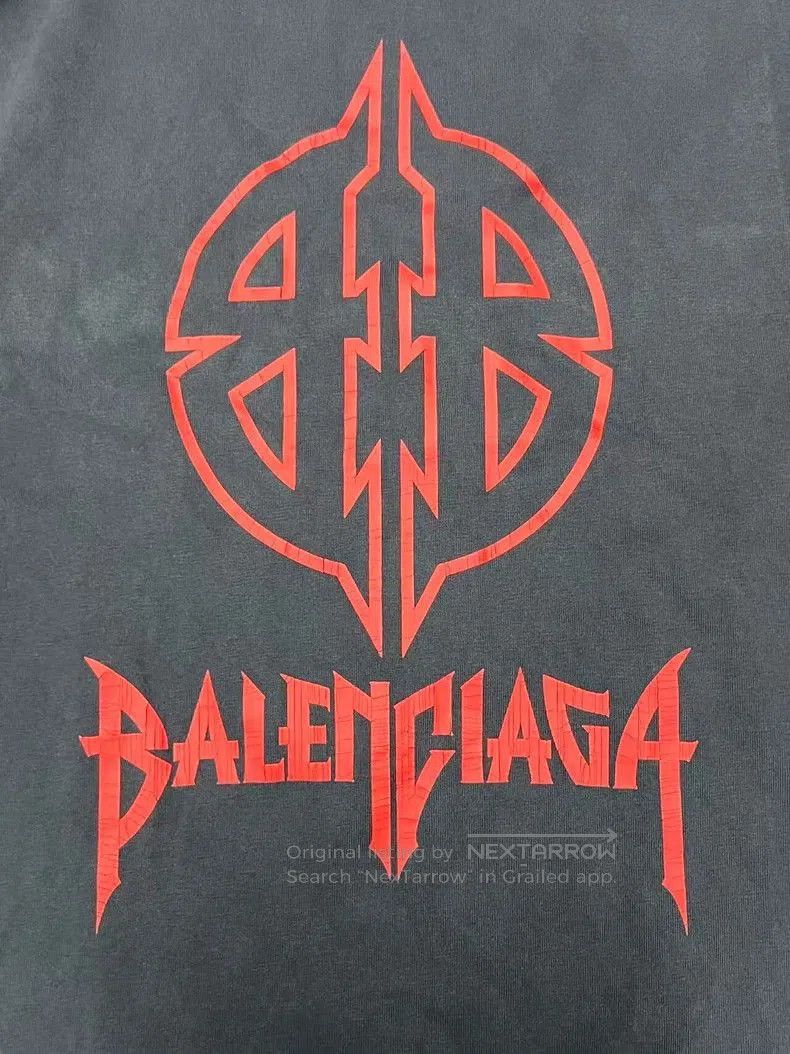 Balenciaga Balenciaga FW23 Logo Print Short Sleeve T-Shirt. Size US XXS / EU 40 - 3 Thumbnail