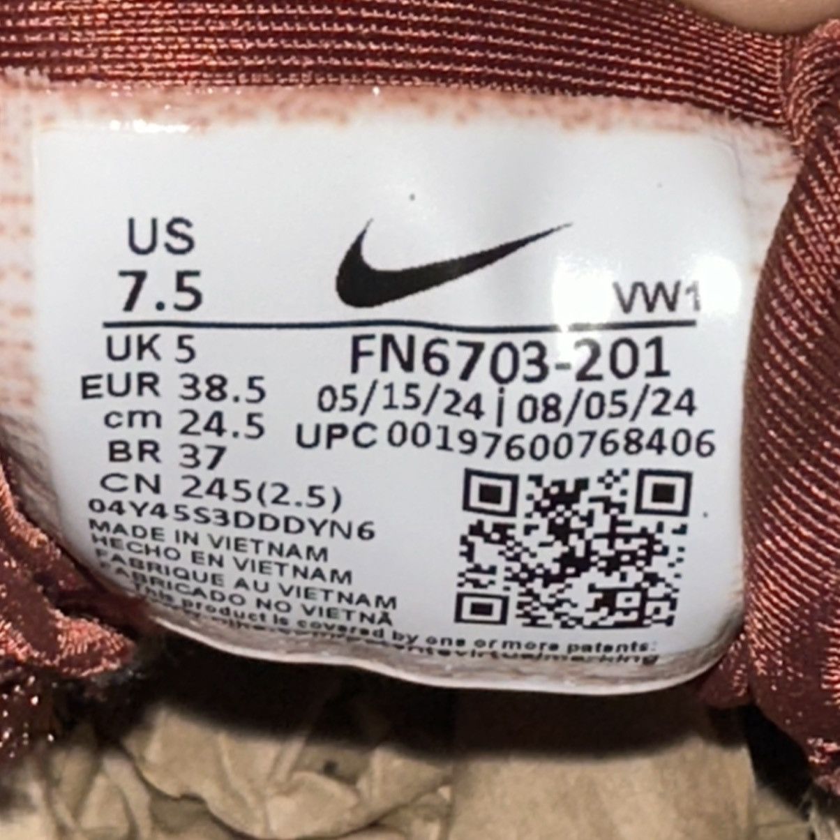 Nike Size 7.5W - Nike V2K Run Red Sepia Dark Pony FN6703-201 Size US 7.5 / IT 37.5 - 6 Thumbnail