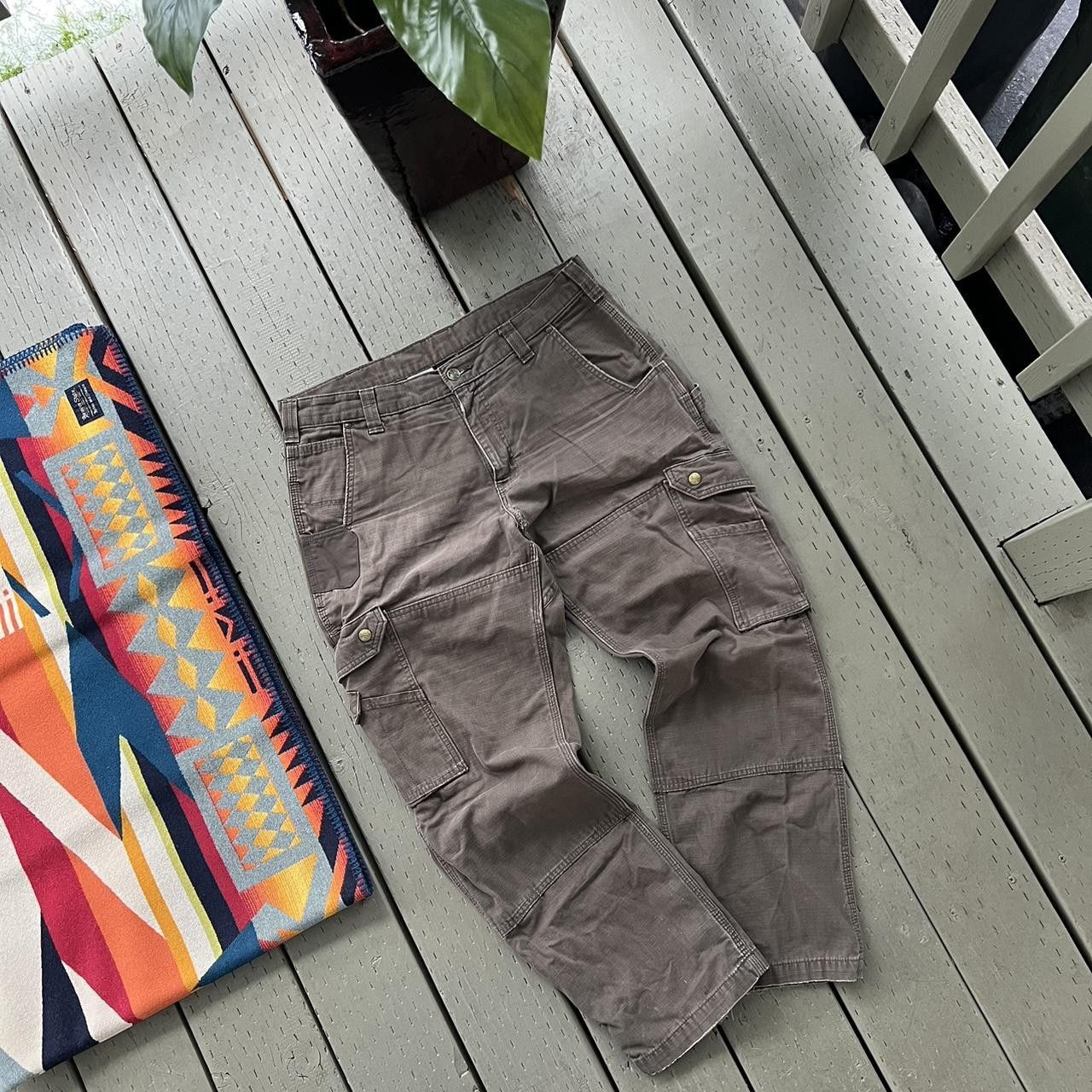 Carhartt × Vintage CARHARTT Cargo Pants carpenter double knee work Size US 34 / EU 50 - 4 Thumbnail