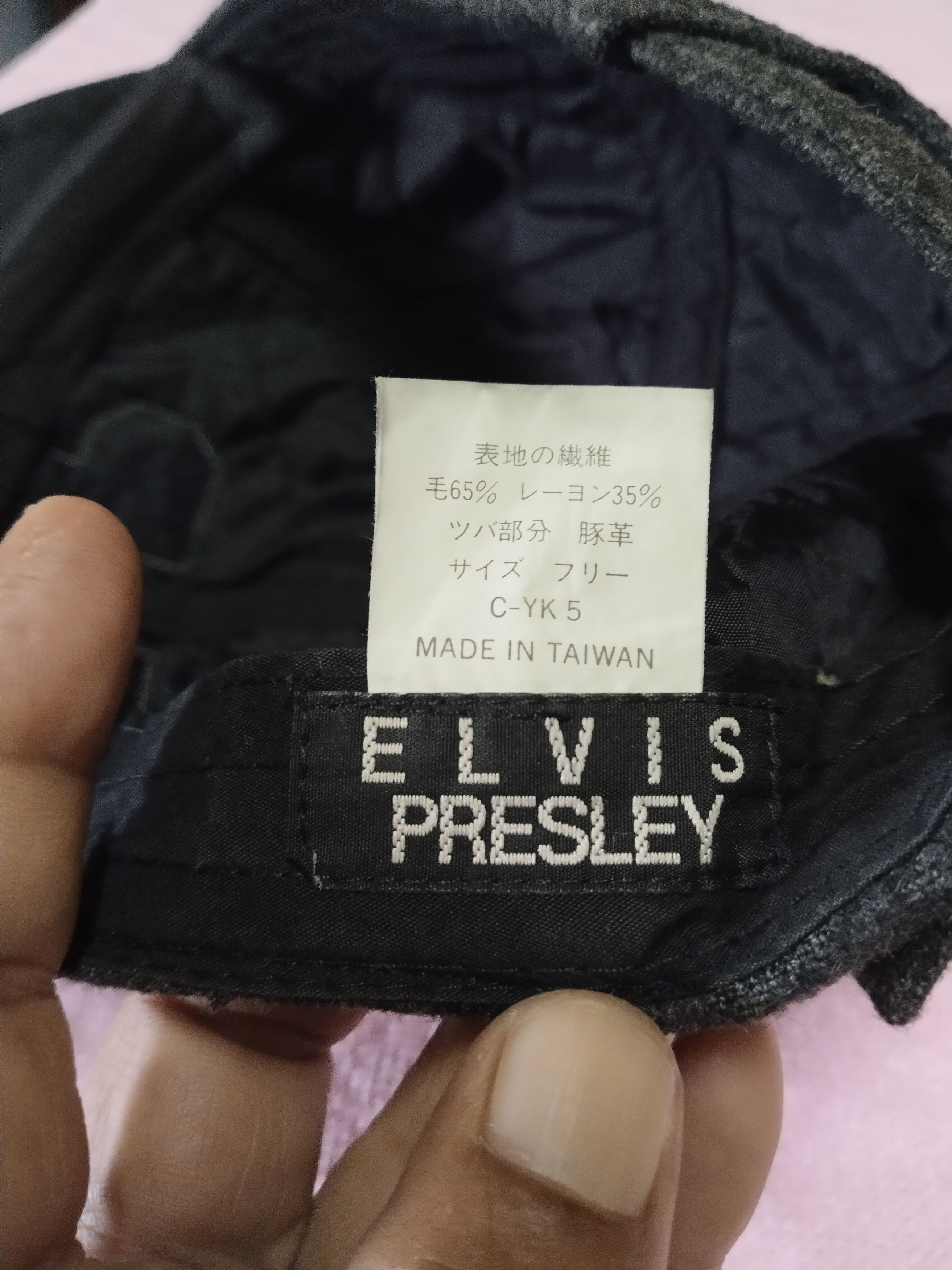 Vintage VINTAGE ELVIS PRESLEY WOOL AND LEATHER BRIM CAP Size ONE SIZE - 9 Thumbnail