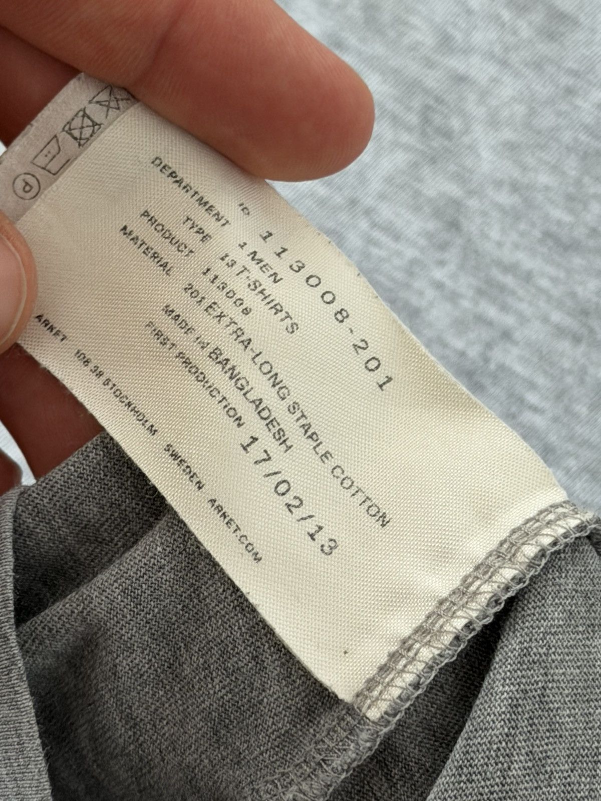 Arket Arket Basic Gray Premium T-Shirt Size US M / EU 48-50 / 2 - 16 Thumbnail
