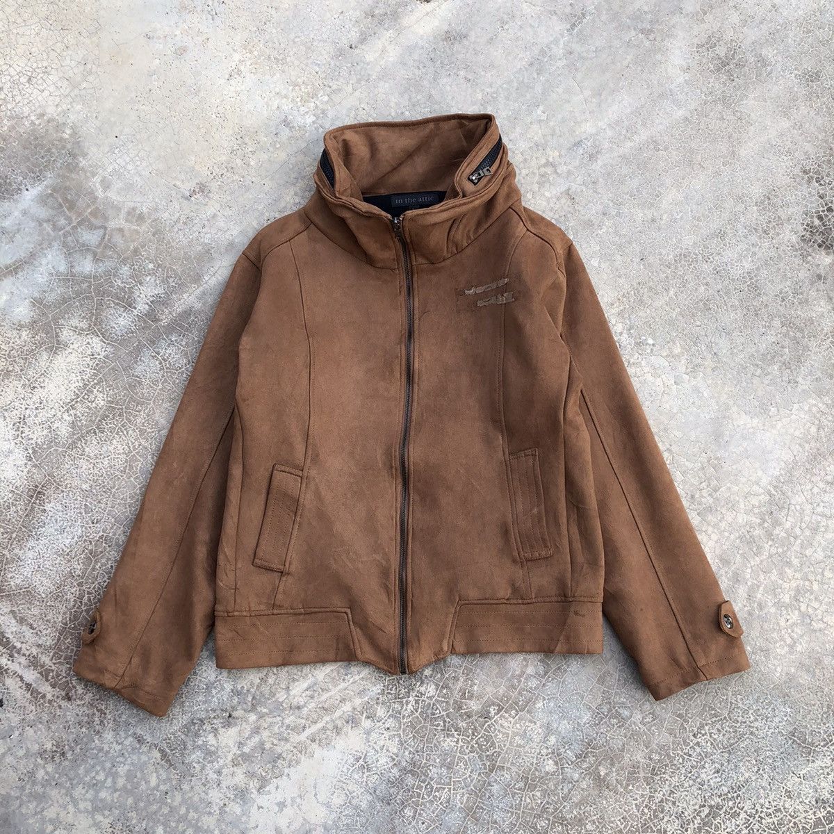 IN THE ATTIC Zipper Collar Cotton Jacket