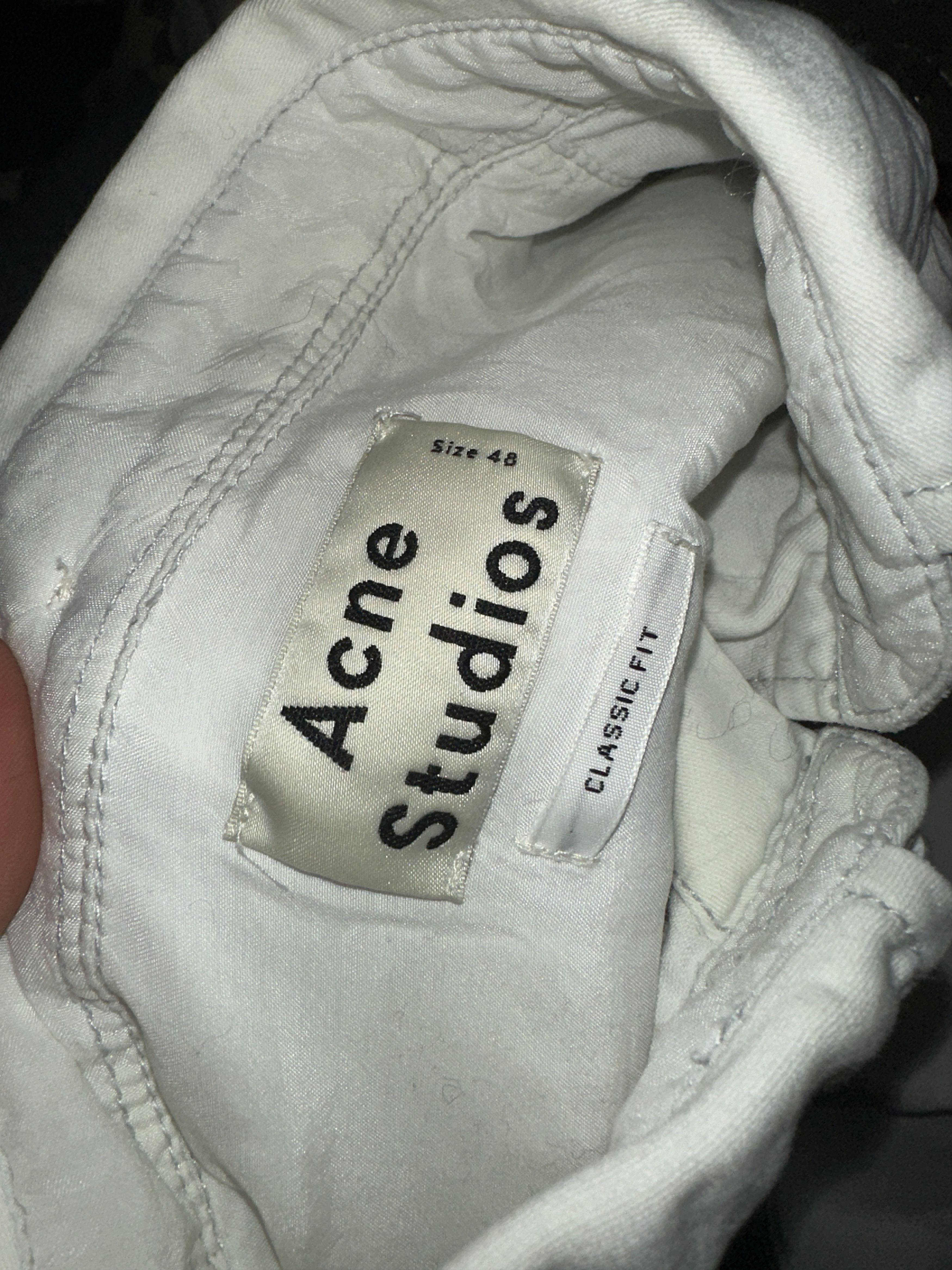 Acne Studios Acne Studios Isherwood Classic Fit Cotton Shirt Size 48 Size US M / EU 48-50 / 2 - 3 Thumbnail