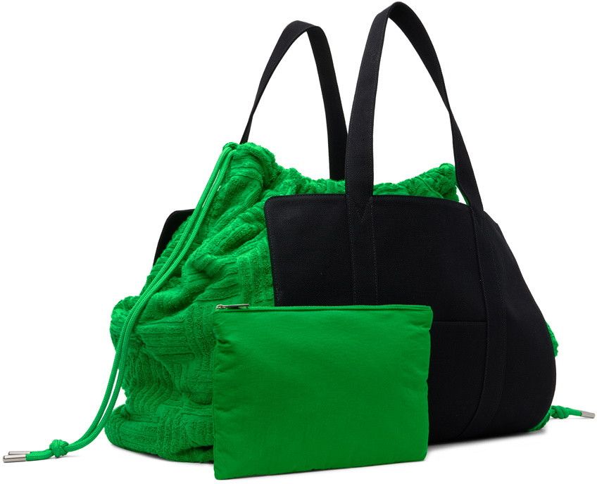 Bottega Veneta Black & Green Towel Roll Up Bag Size ONE SIZE - 1 Thumbnail