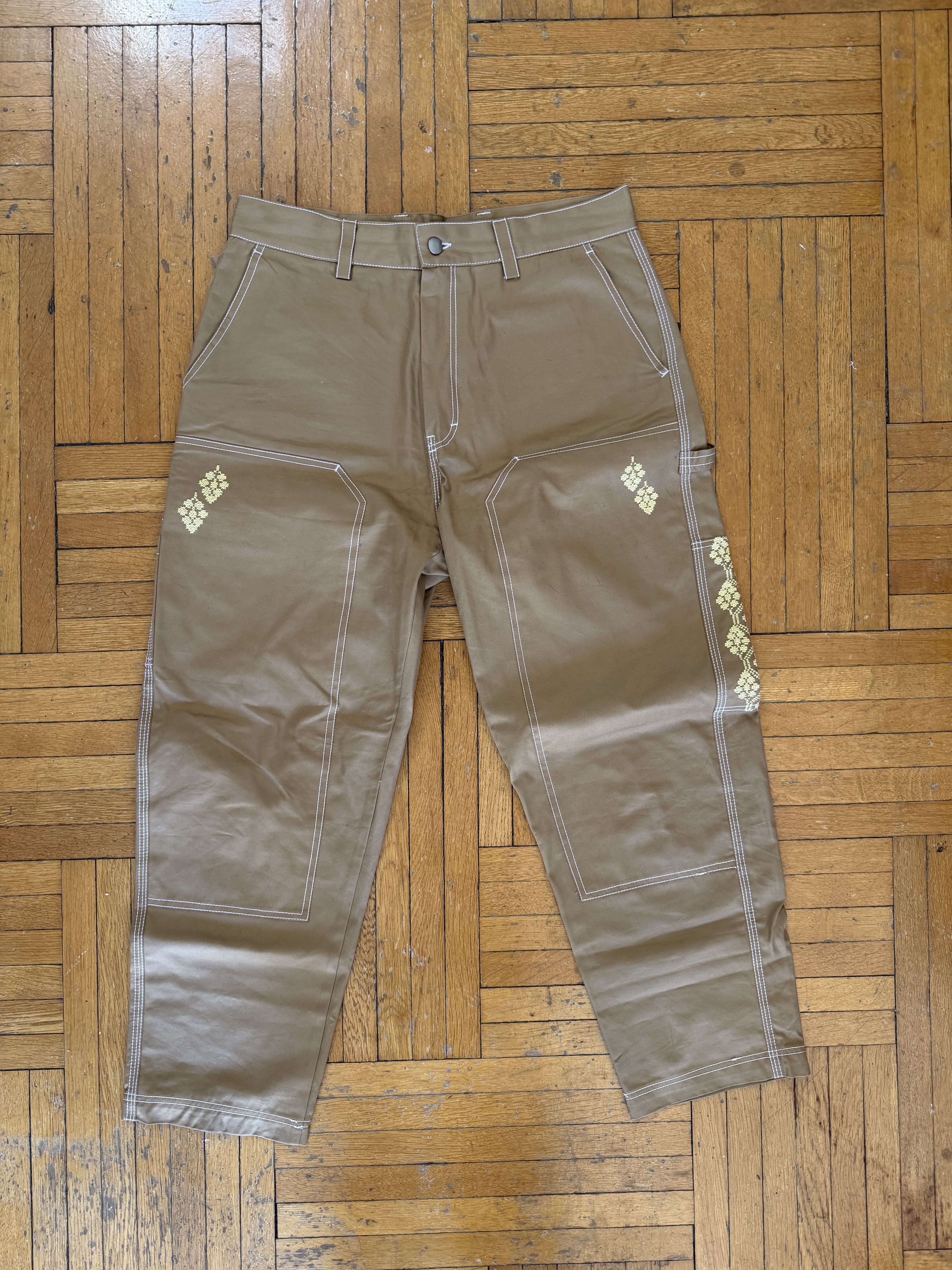 Adish FW2022 Tatreez Embroidered Pants Size US 34 / EU 50 - 1 Thumbnail