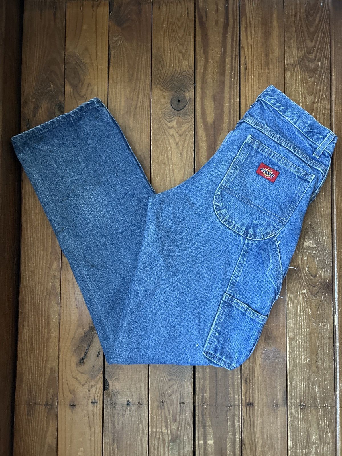 Dickies × Vintage Vintage 90s Dickies Blue Denim Carpenter Jeans Size US 28 / EU 44 - 1 Thumbnail