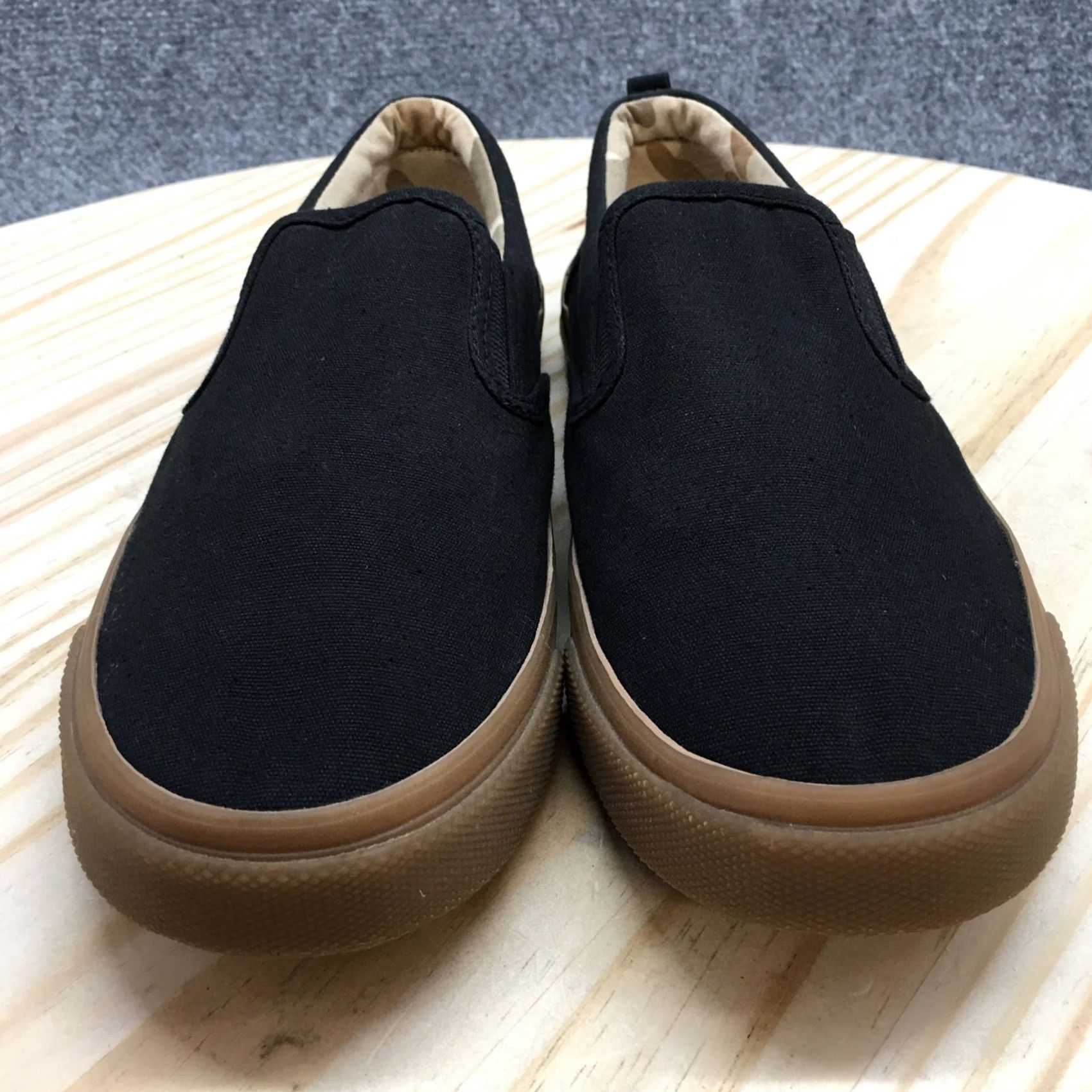 Old Navy Old Navy Shoes Womens 6 Slip-On Sneakers Black Comfort Casual Low Top Shoes Womens 6 Slip-On Black Canvas Casual Walking Footwear Women Size M / US 6-8 / IT 42-44 - 4 Thumbnail