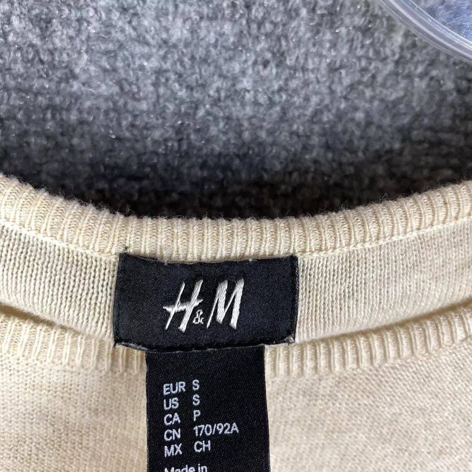 H&M H&M Top Women's Small Pullover 100% Cotton Long Sleeve Size S / US 4 / IT 40 - 3 Thumbnail