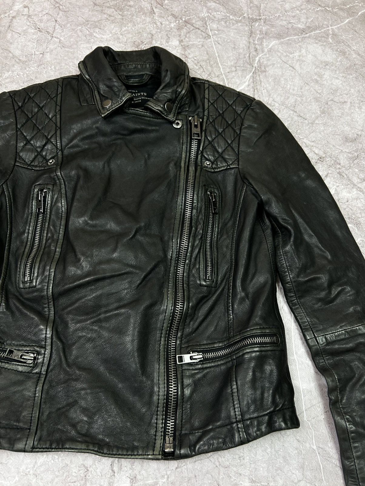 Allsaints Allsaints leather jacket streetwear Size S / US 4 / IT 40 - 5 Thumbnail