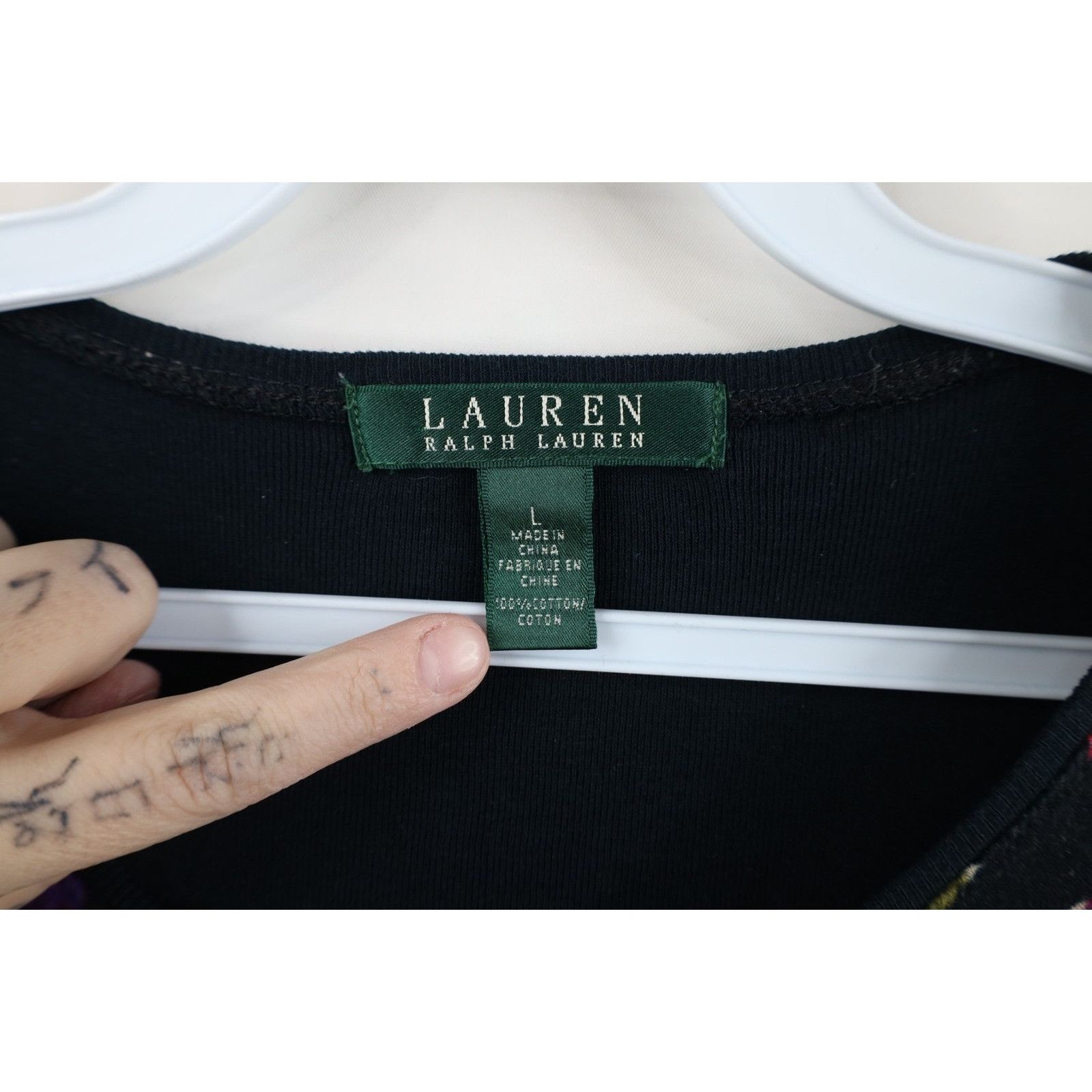 Polo Ralph Lauren Vintage 90s Ralph Lauren Paisley Flower Long Sleeve T-Shirt Size L / US 10 / IT 46 - 4 Thumbnail