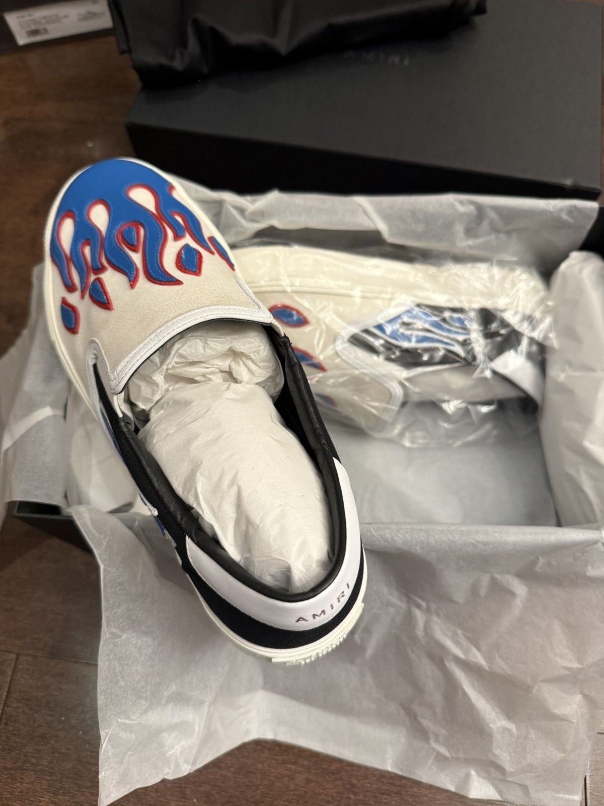 Amiri AMIRI Flame Slip-On Sneakers Size US 10 / EU 43 - 3 Thumbnail
