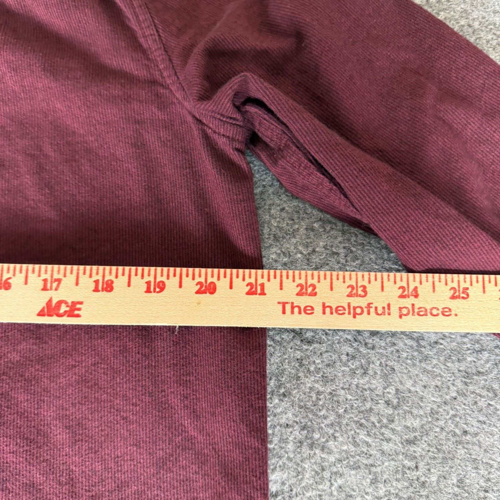 Vans Vans Flannel Hoodie Shirt Mens Small Burgundy Corduroy Size US S / EU 44-46 / 1 - 5 Thumbnail