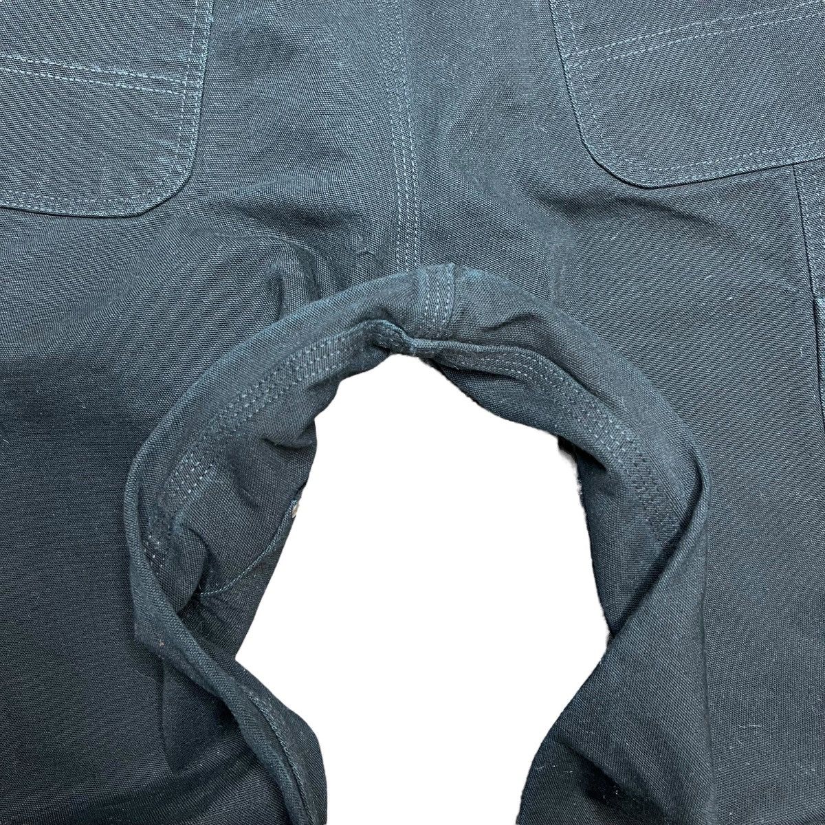 Carhartt × Vintage 2000s Carhartt Black Double Knee Carpenter Dungaree Pants Size US 34 / EU 50 - 10 Thumbnail