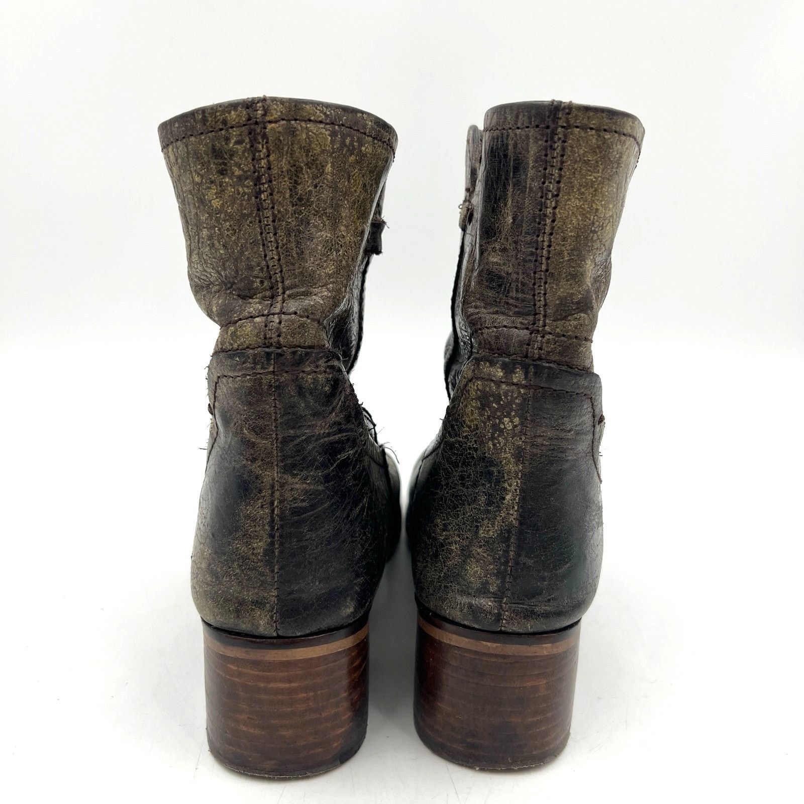 Diba True Diba West Haven Distressed Leather Boots Brown Size US 9.5 / IT 39.5 - 6 Thumbnail