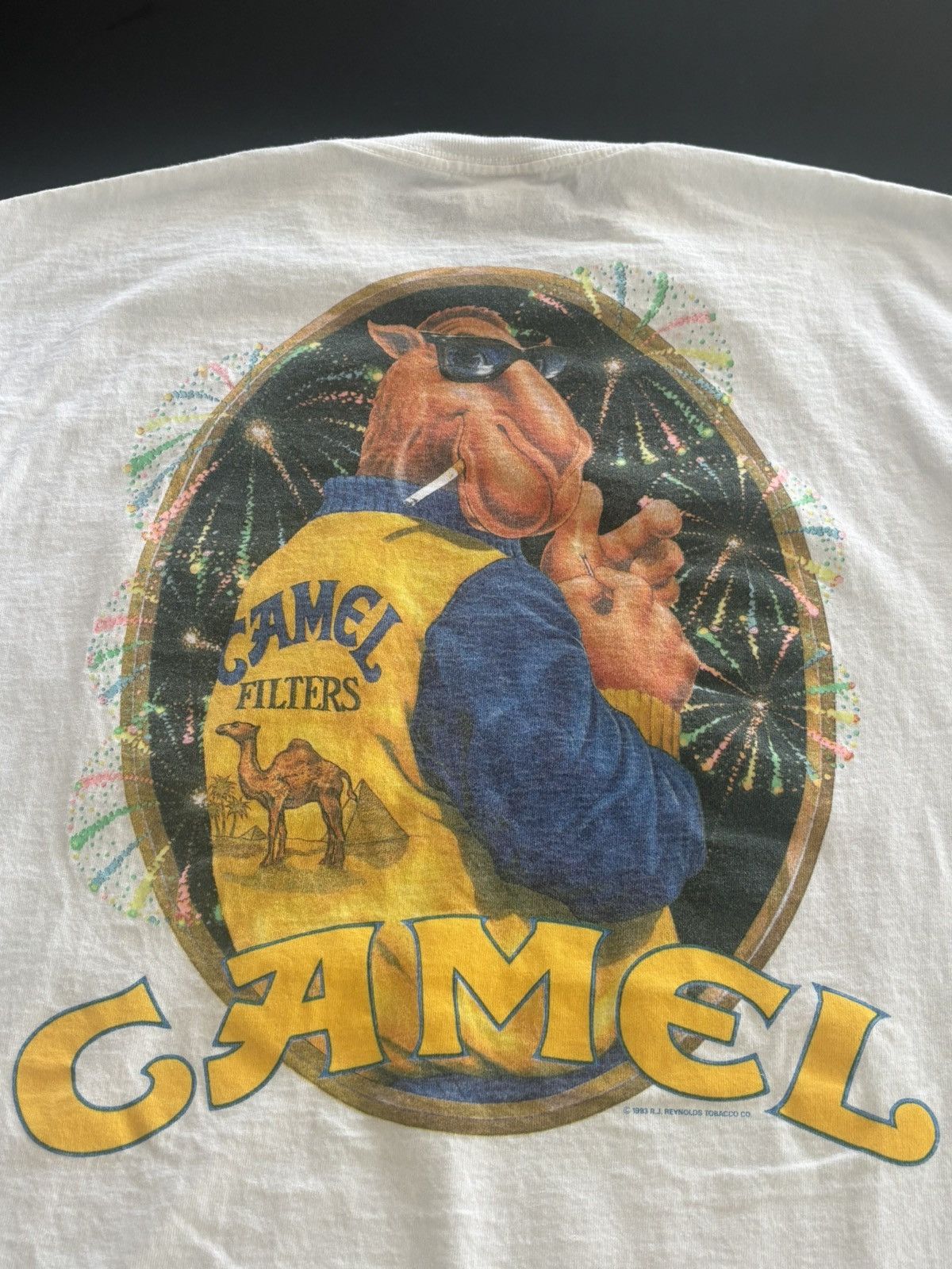 Vintage Rare 1993 Joe Camel Fireworks pocket tee Size US L / EU 52-54 / 3 - 2 Thumbnail