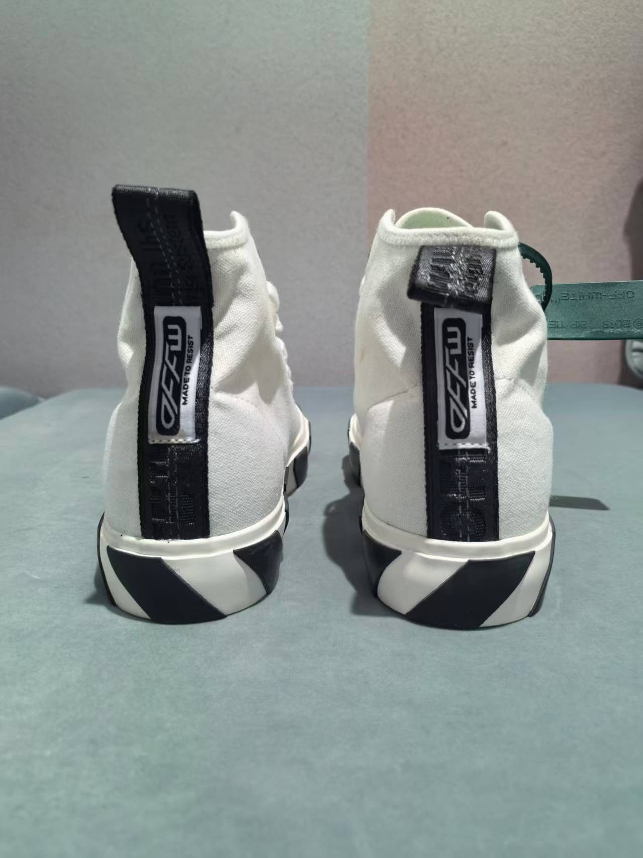 Off-White 95New Hi-Top Vulcanized Sneaker - White, 40 Size US 7 / EU 40 - 5 Thumbnail