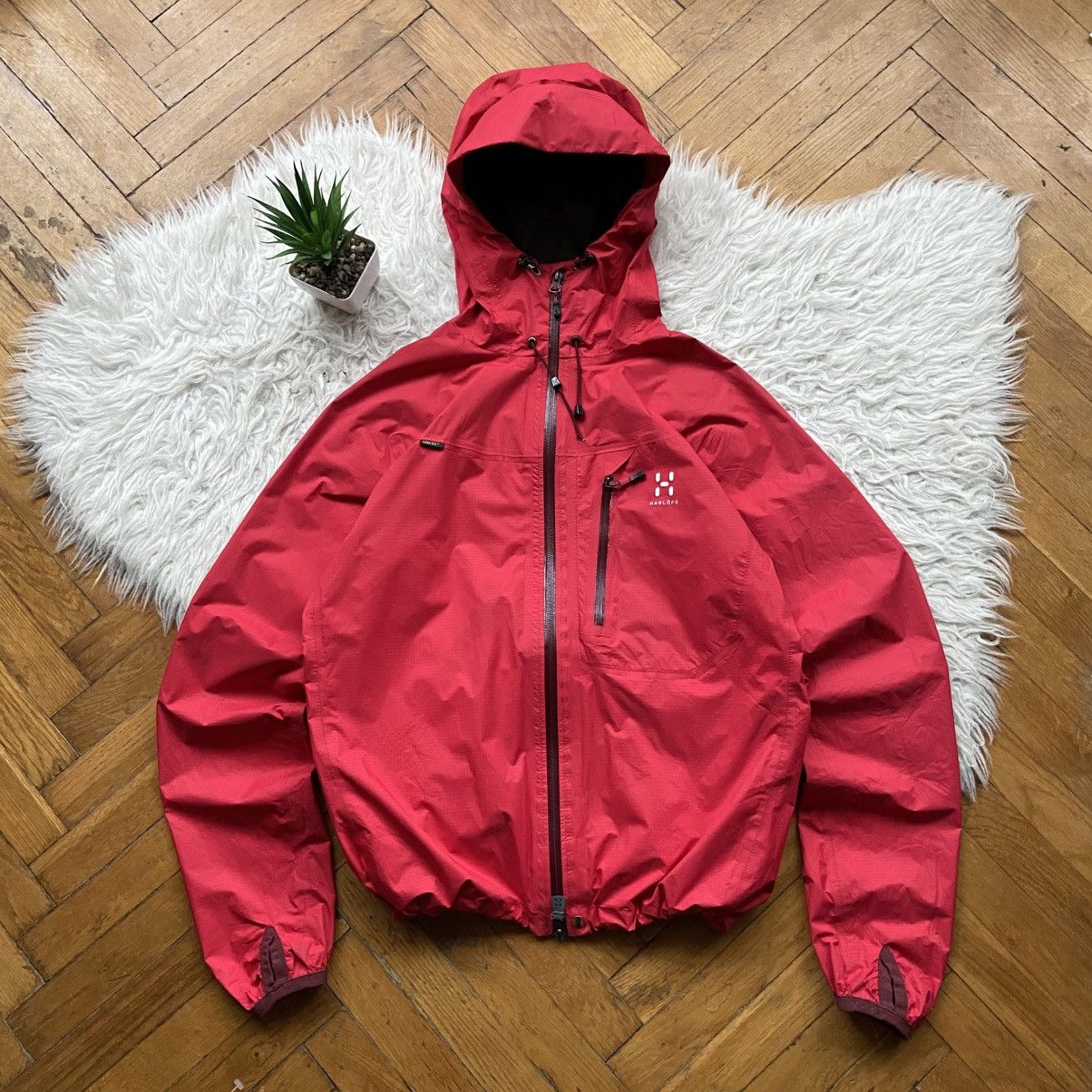 Haglofs 📌 Outdoor Haglofs Gore-Tex Light Rain Gorpcore Jacket Size L / US 10 / IT 46 - 2 Thumbnail