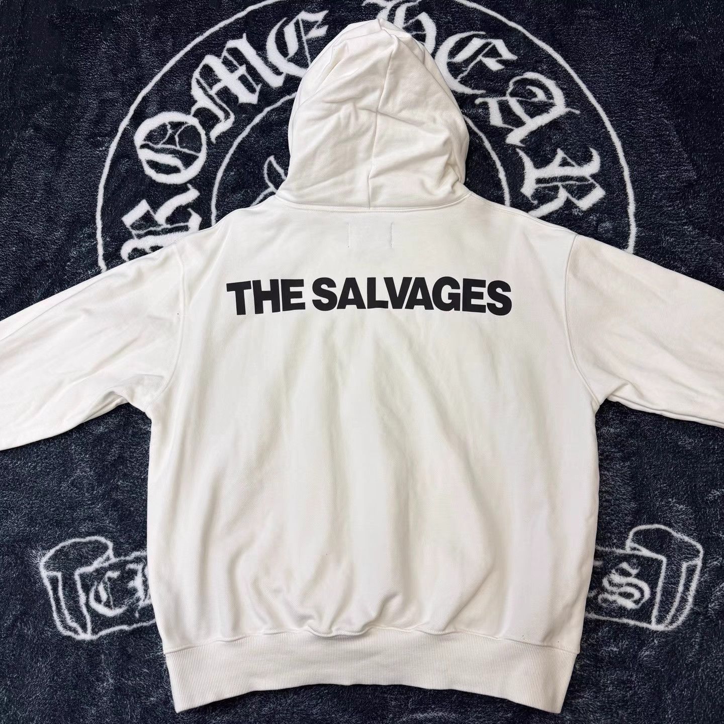 The Salvages THE SALVAGES White Slogan Print Hoodie Q10 Size US S / EU 44-46 / 1 - 3 Thumbnail
