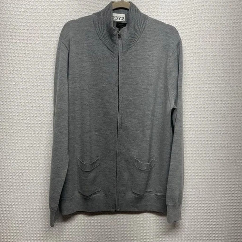 J.Crew J. Crew Gray Wool Full Zip Mock Neck Cardigan Oarsman Men XL Size US XL / EU 56 / 4 - 7 Thumbnail