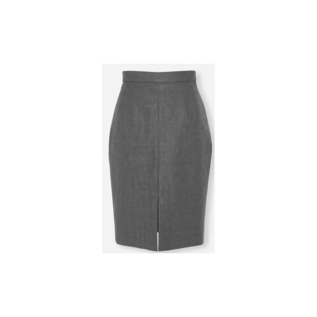 oc11z1125 Skirt Flanelle Anthracite in Grey