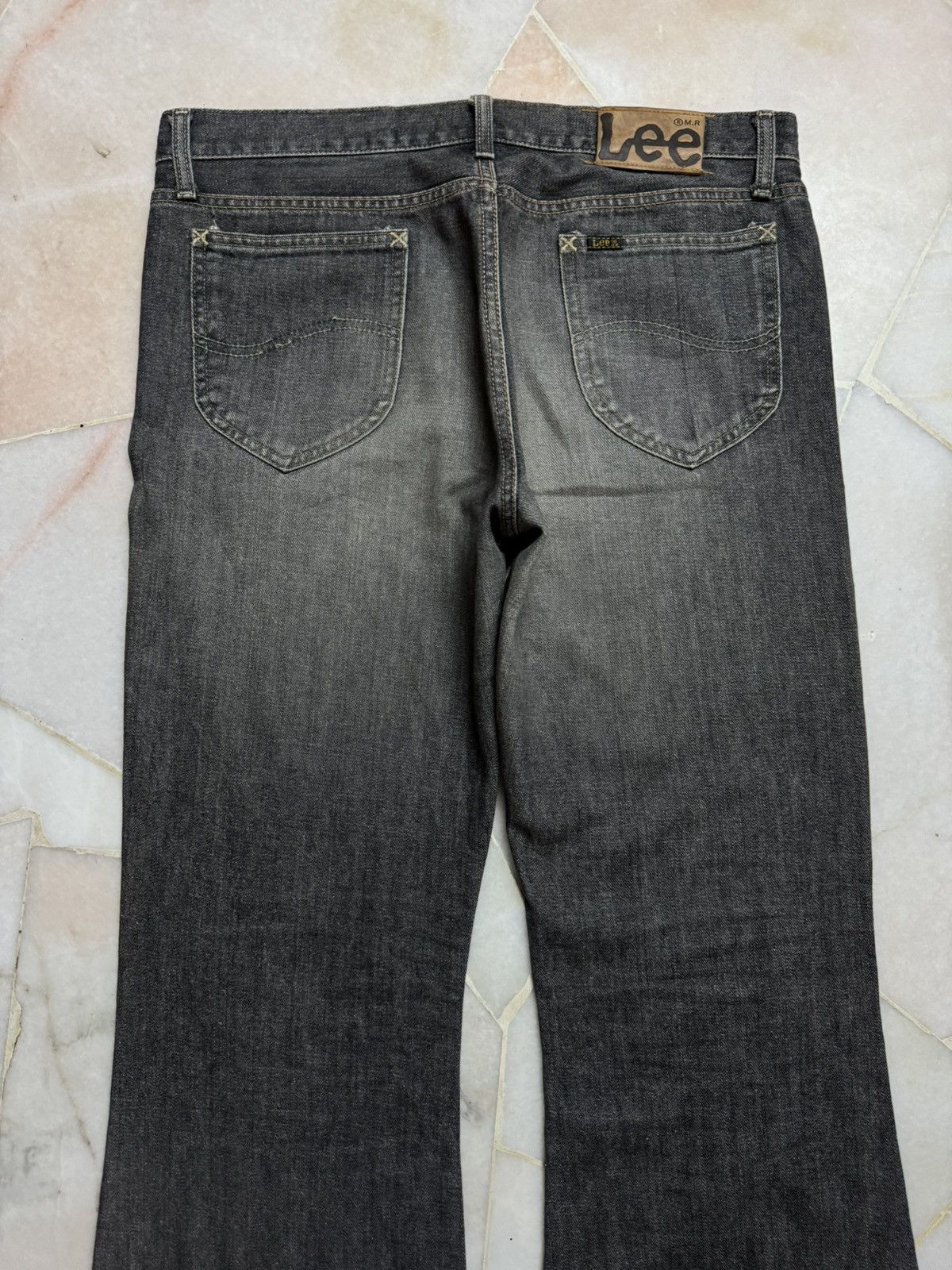 If Six Was Nine 💥Flare💥90s Lee Rider Sanforized Sand Washed Bootcut Jean Size US 34 / EU 50 - 14 Thumbnail