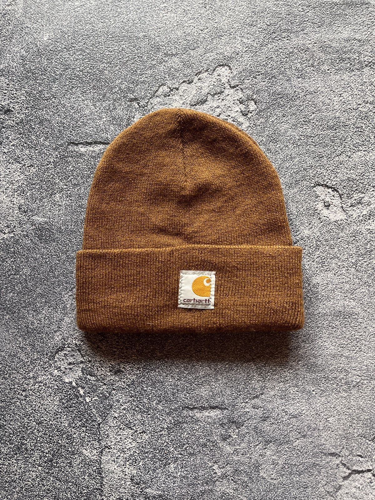 Carhartt × Vintage VTG Brown CARHARTT Beanie Hat Size ONE SIZE - 1 Thumbnail