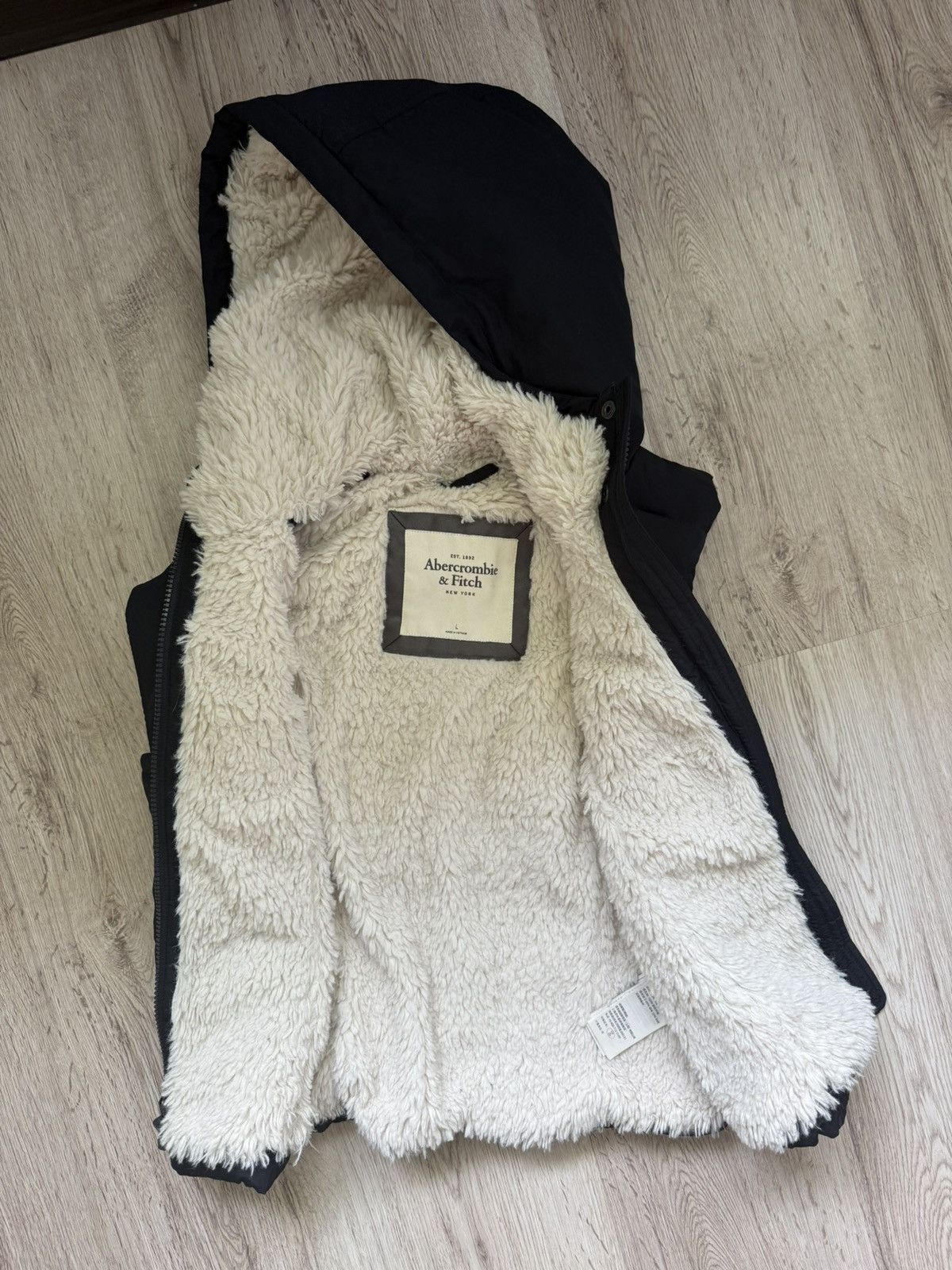 Abercrombie & Fitch Y2K Abercrombie & Fitch Hooded Padded Vest Sherpa Toggle Size L / US 10 / IT 46 - 14 Thumbnail