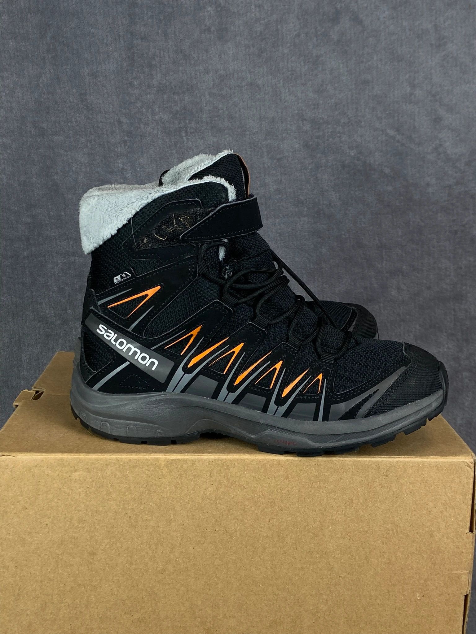 Salomon Salomon Black Orange Trekking Boots Size 36 Size US 5 / EU 37 - 5 Thumbnail