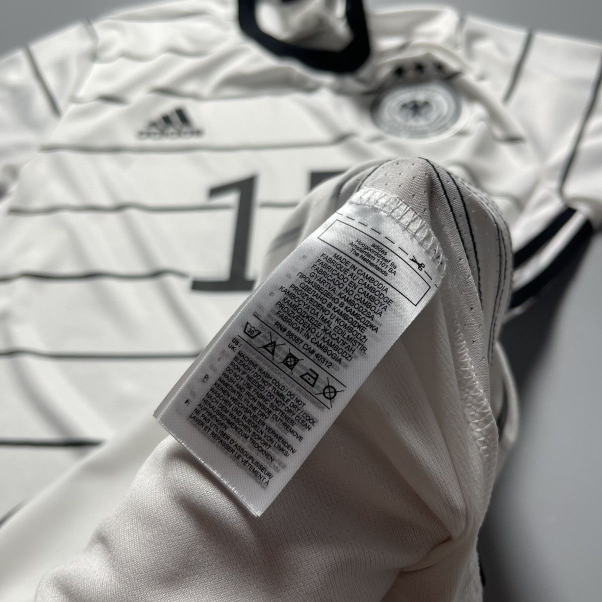 Adidas GERMANY ADIDAS 2020 EURO FOOTBALL HOME JERSEY #15 SULE Size US M / EU 48-50 / 2 - 10 Thumbnail