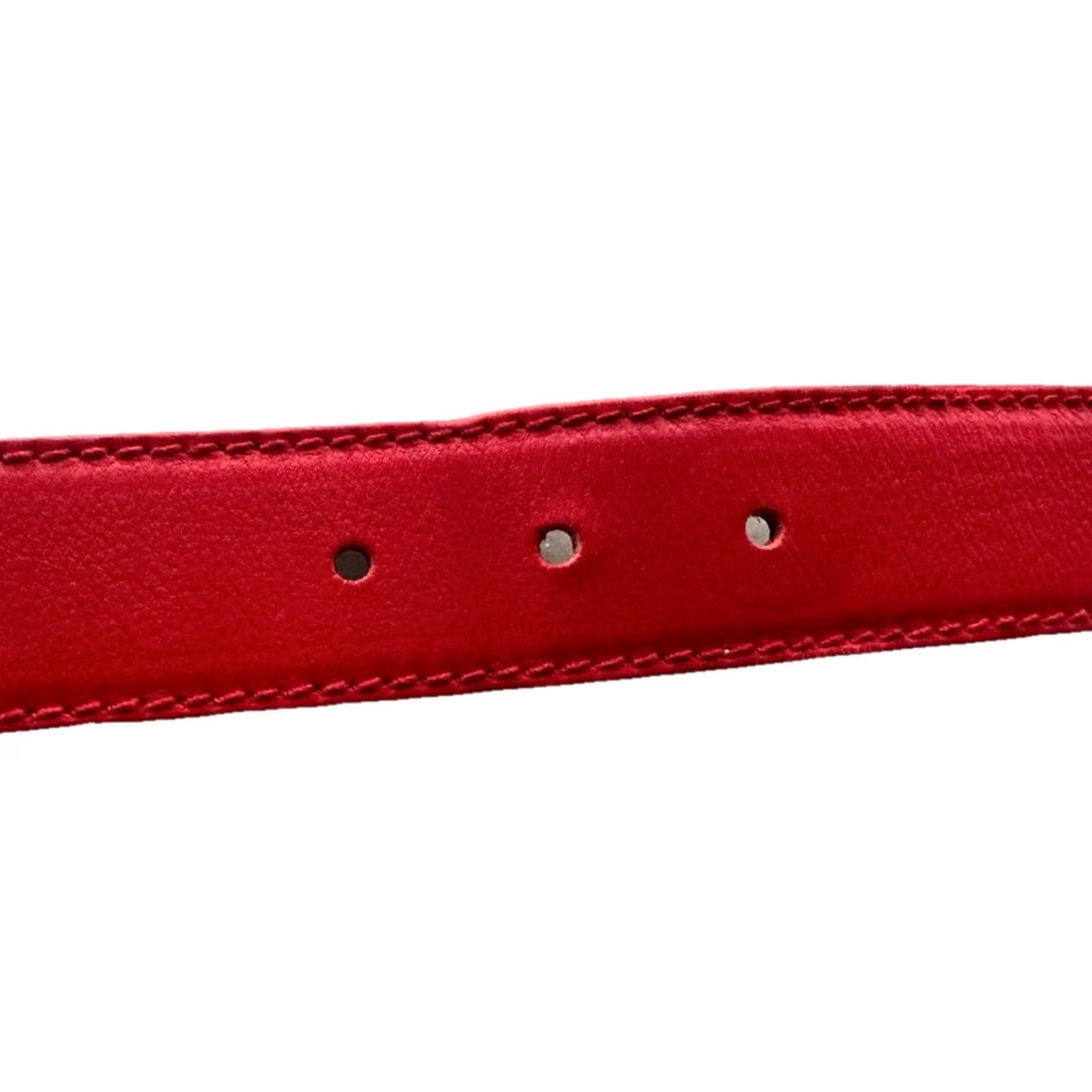 Escada VINTAGE ESCADA Belt Womens S Red Leather Gold Buckle 80s 90s RARE Italy Size ONE SIZE - 6 Thumbnail