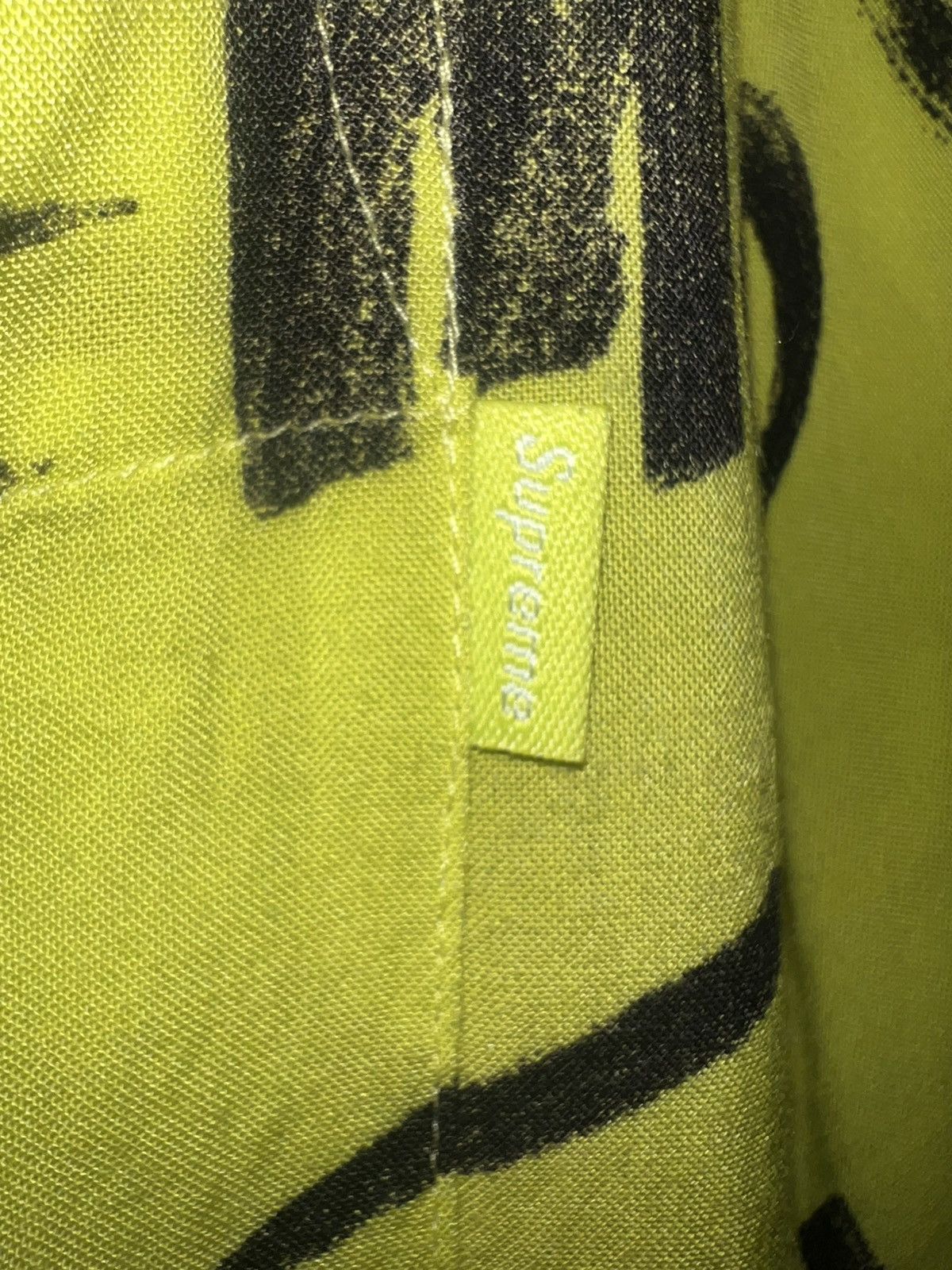 Supreme Supreme Black Ark Rayon S/S Shirt Fluorescent Yellow Size US L / EU 52-54 / 3 - 2 Thumbnail