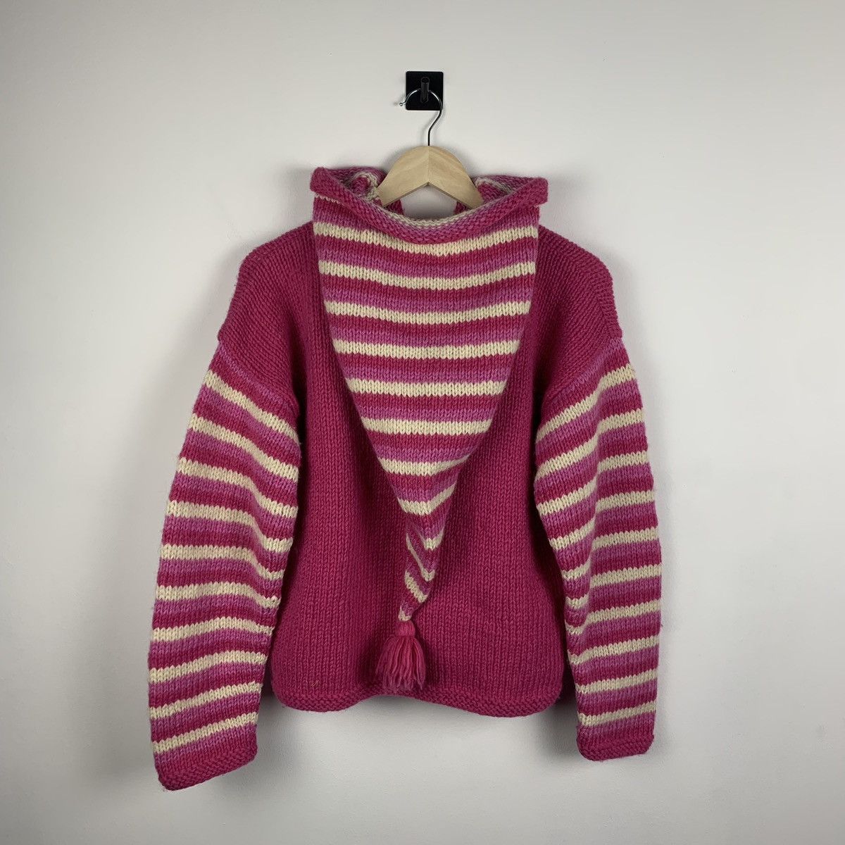 Other Vintage Y2K Pachamama Hand Knit Wool Jacket Full Zip OneSize Size US XXL / EU 58 / 5 - 9 Thumbnail