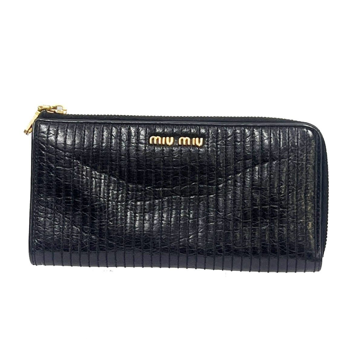 Miu Miu Miu Miu Matelasse Wallet Leather Size ONE SIZE - 1 Thumbnail