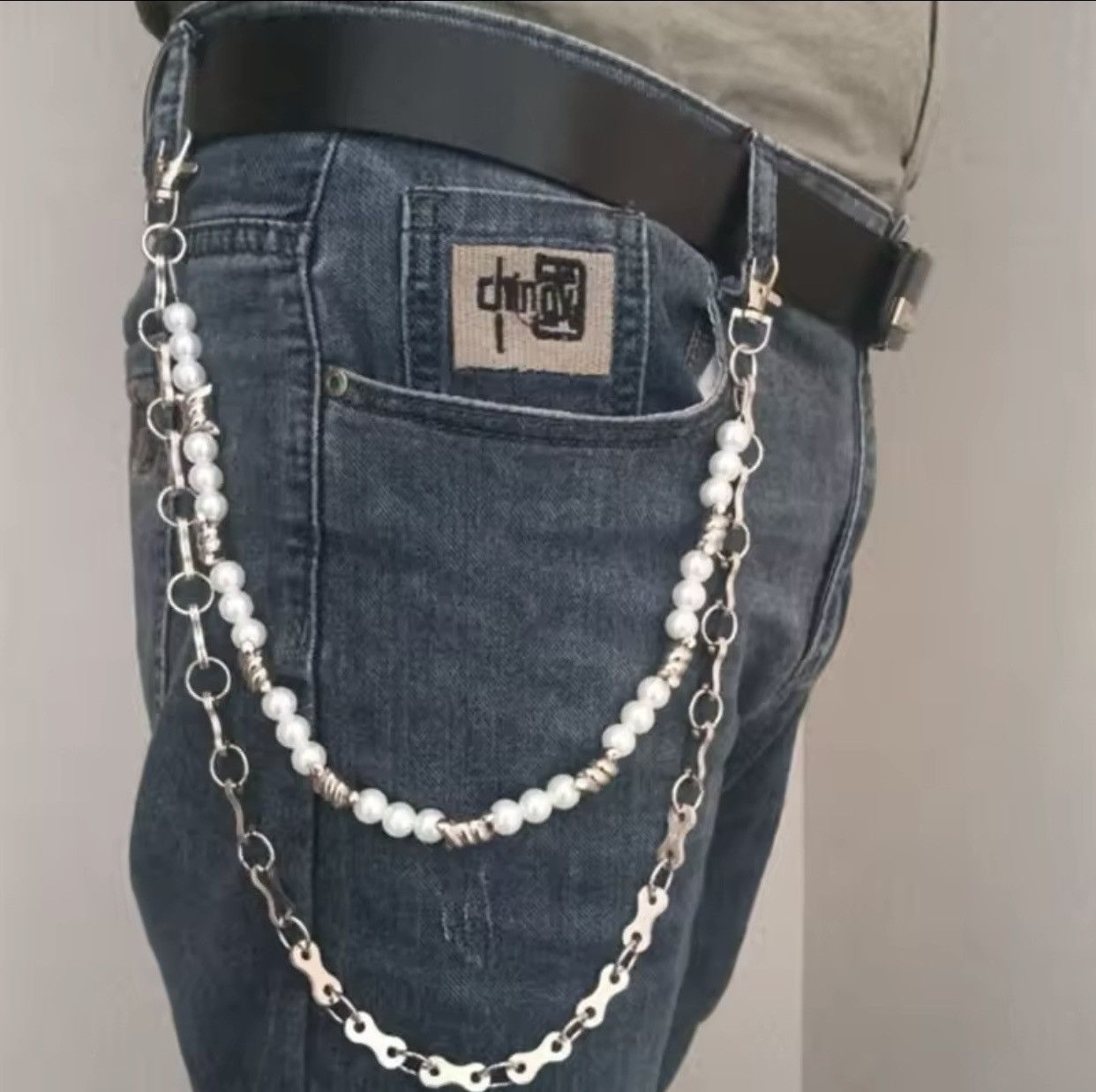 Vintage Metal Punk Rock Layered Chain Keychains Size ONE SIZE - 1 Thumbnail