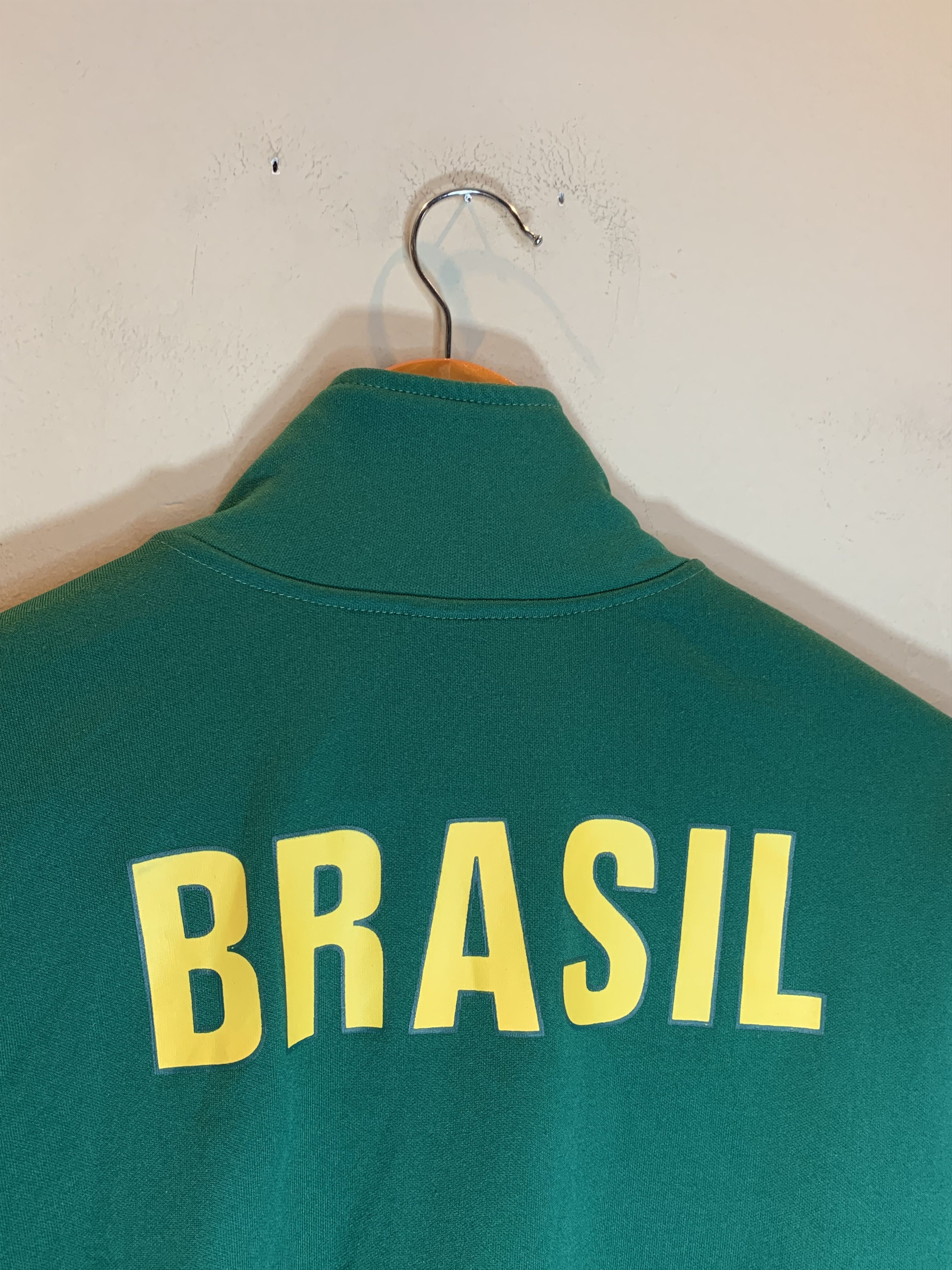 Vintage *RARE* Vintage Brasil Brazil Striped Zip Track Jacket Y2K Size US M / EU 48-50 / 2 - 4 Thumbnail