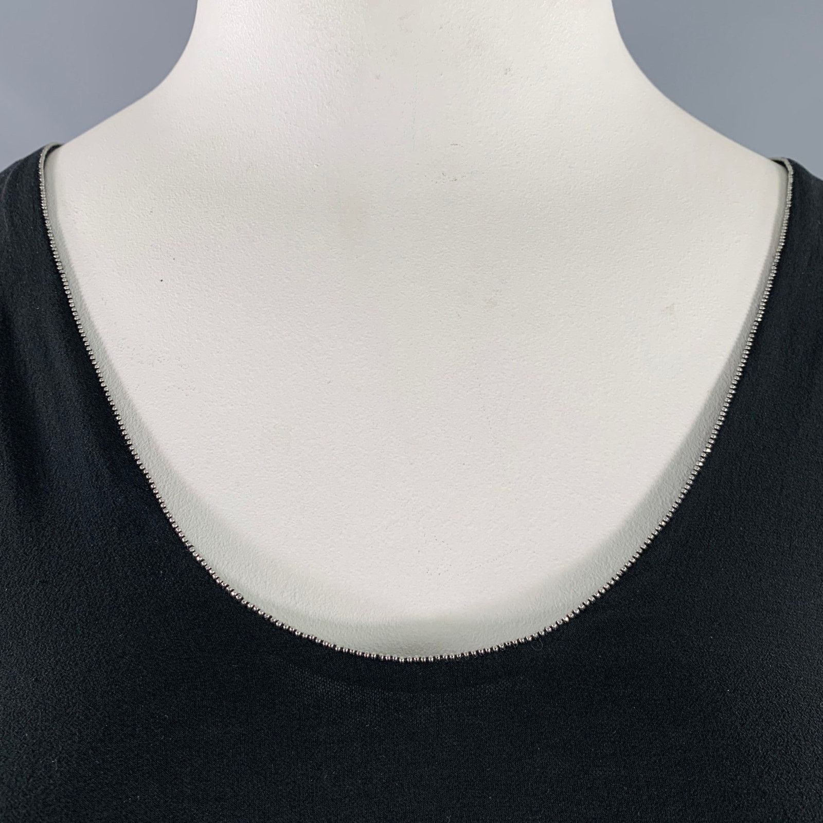 Brunello Cucinelli XL Black Silver Silk Monili Double Layer Dress Top Size XL / US 12-14 / IT 48-50 - 2 Thumbnail