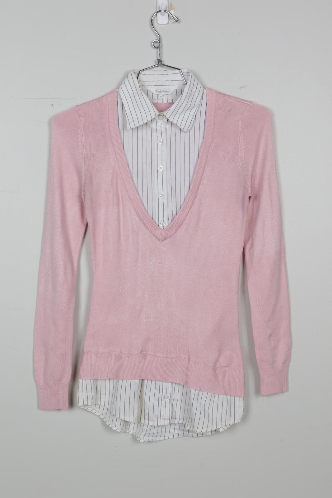 Other 00's Cafebrand V-Neck Sweater Long Sleeve Button-Up Size S / US 4 / IT 40 - 1 Thumbnail