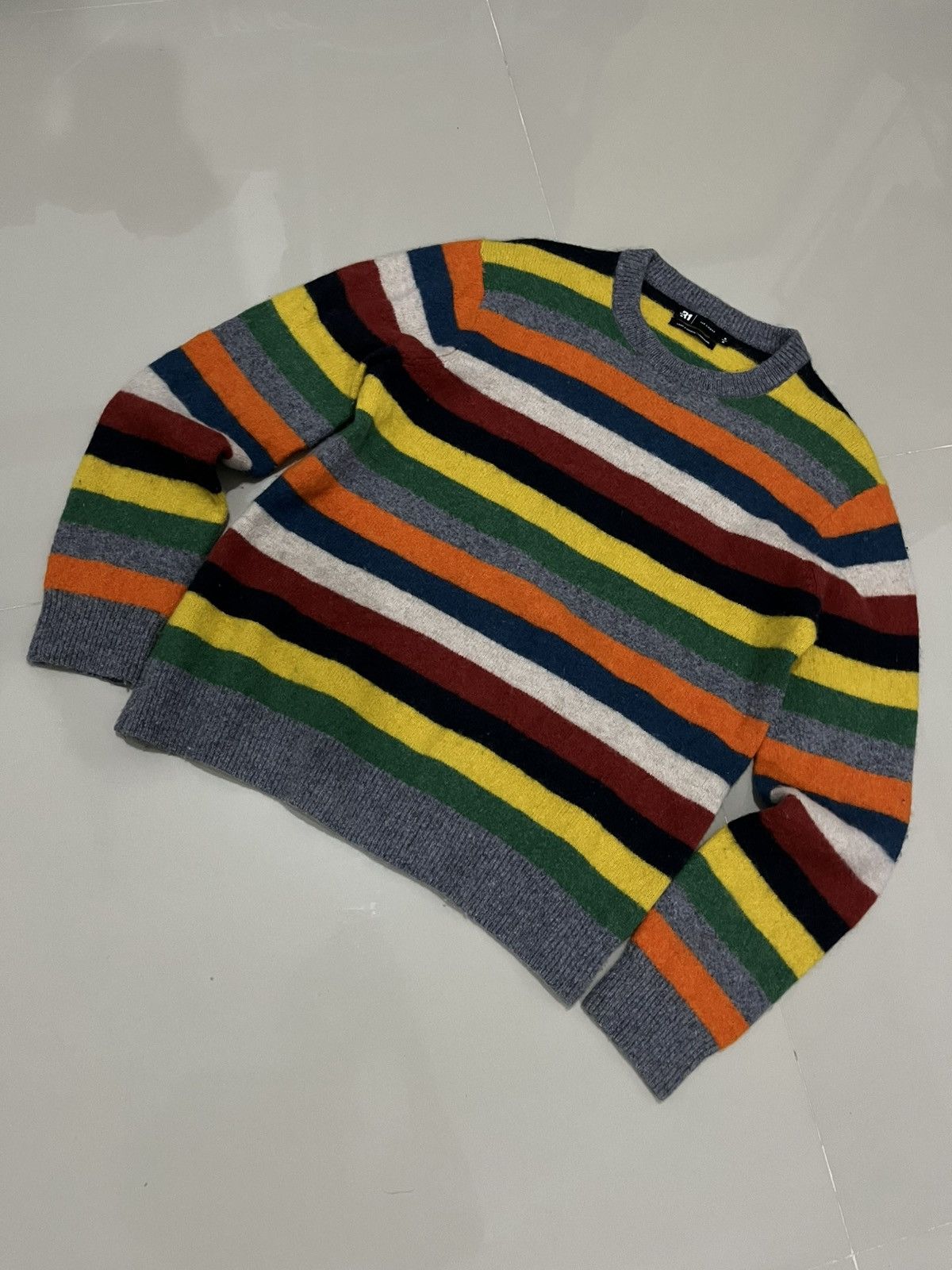 Le 31 LE 31 Par simons Striped wool knit sweater Size S / US 4 / IT 40 - 1 Thumbnail