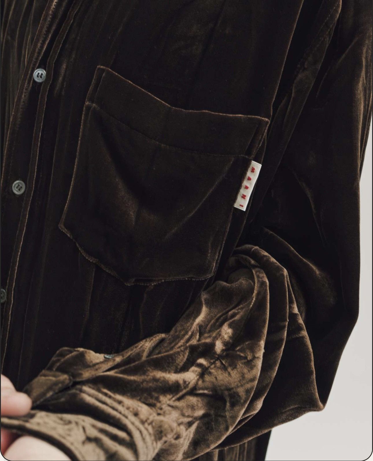 Marni Brown Velvet Shirt Size US S / EU 44-46 / 1 - 10 Thumbnail
