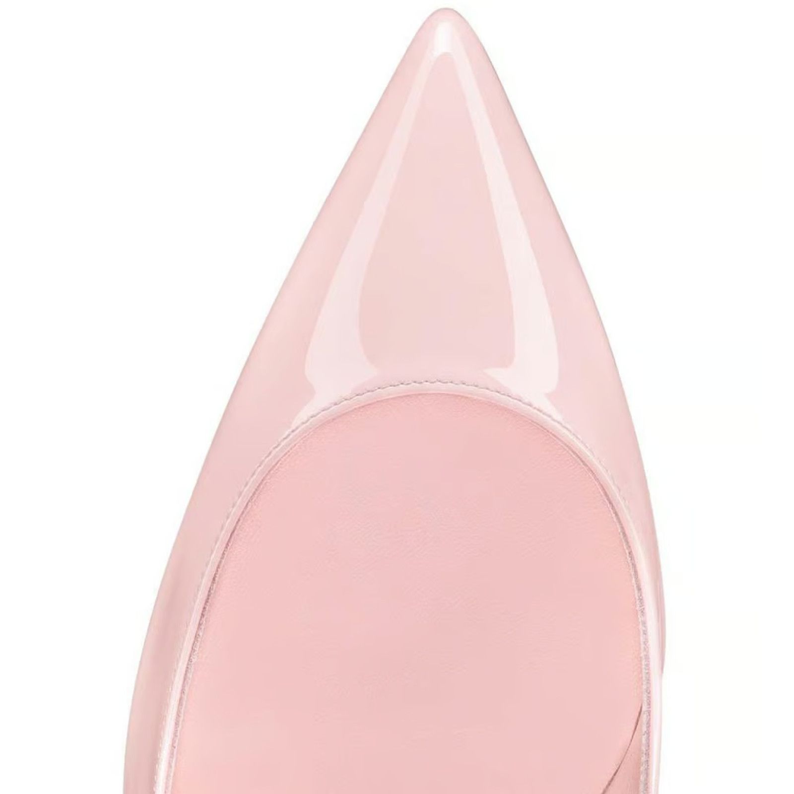 Christian Louboutin Kate 100 Poupee Pink Patent Leather Pointed Toe Heel Pump 35 Size US 5 / IT 35 - 9 Thumbnail