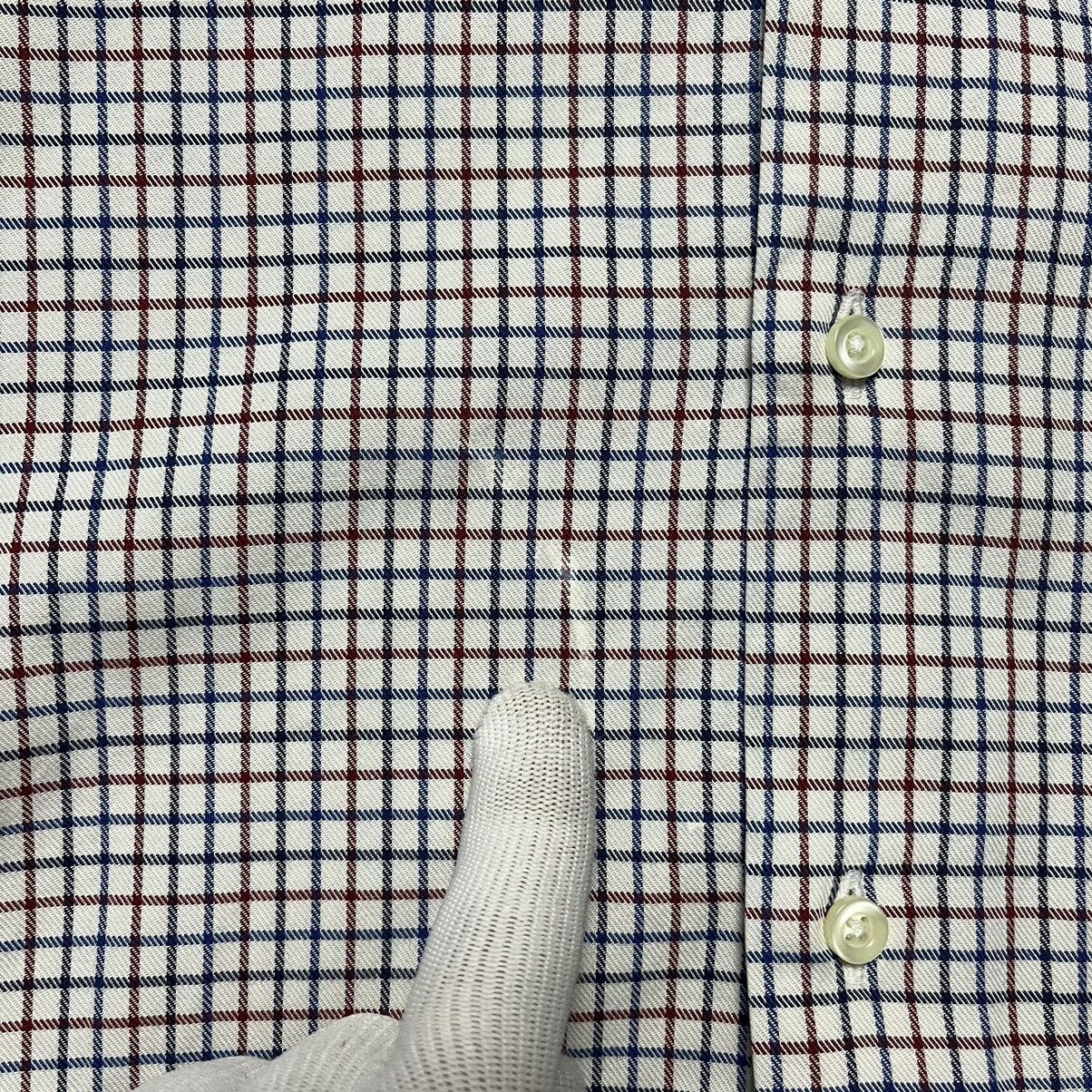 Barbour × Designer Vintage Barbour Checkered Flannel Shirt Luxury Button Down Size US M / EU 48-50 / 2 - 8 Thumbnail