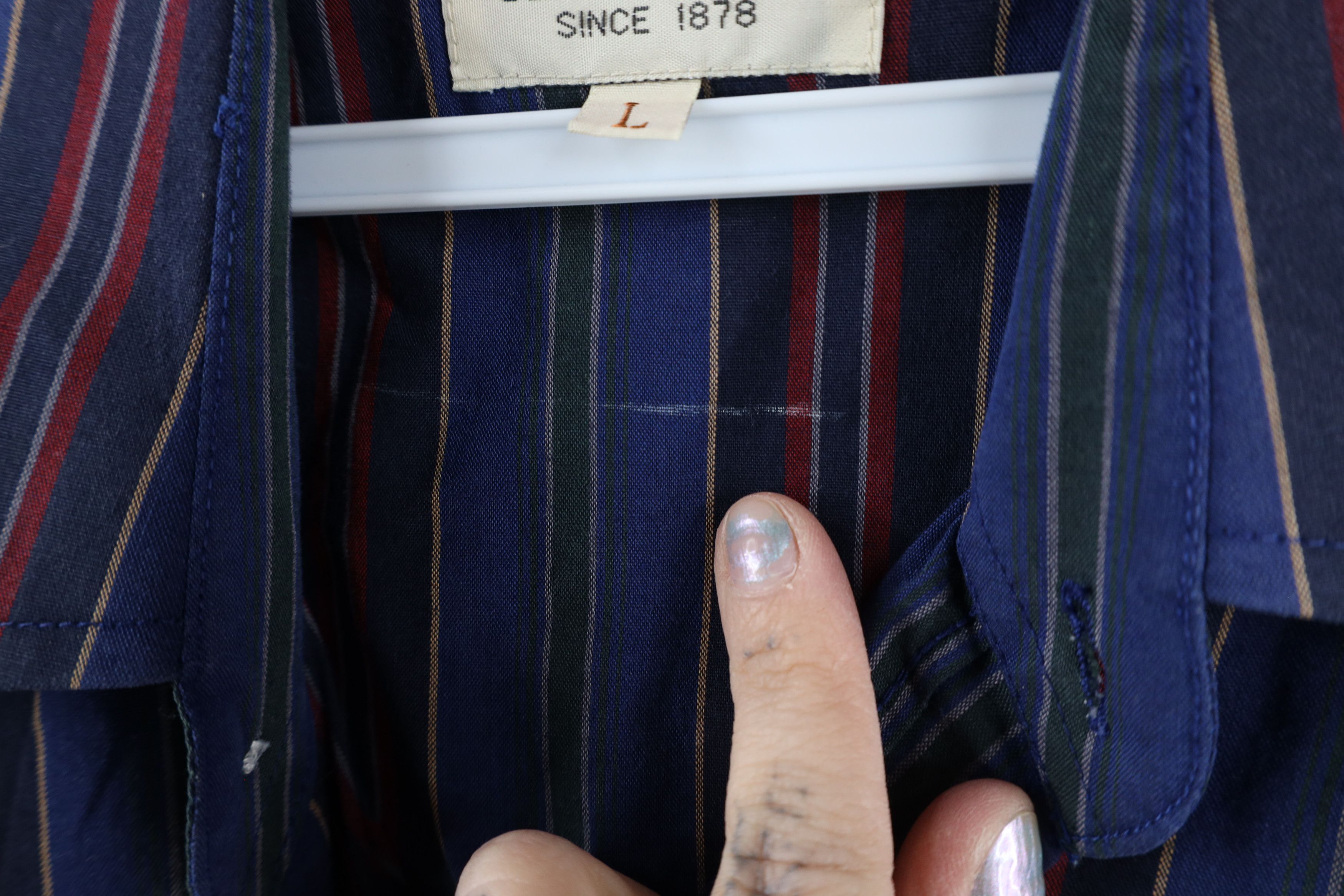 Vintage Vintage 70s Rockabilly Striped Western Snap Button Shirt Size US L / EU 52-54 / 3 - 9 Thumbnail