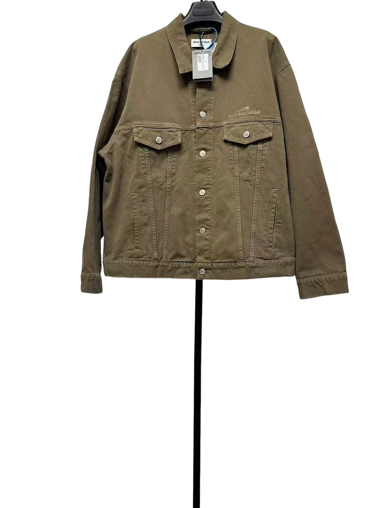 Balenciaga Balenciaga Logo Embroidered Denim Jacket XS Size US XS / EU 42 / 0 - 1 Thumbnail