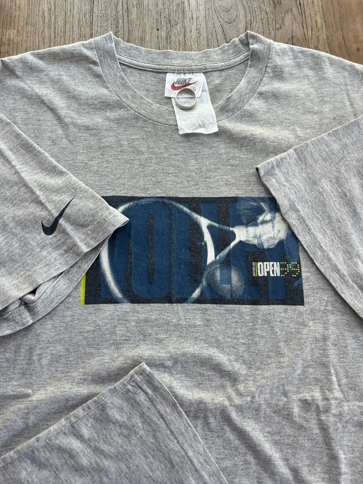 Nike × Vintage Vintage Nike VOLLEY Australian OPEN 1999’s Tshirt Size US M / EU 48-50 / 2 - 7 Thumbnail