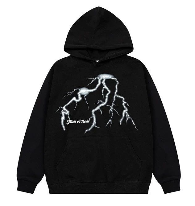 Japanese Brand × Vintage Retro punk lightning graphic hoodie cityboy Size US L / EU 52-54 / 3 - 1 Thumbnail