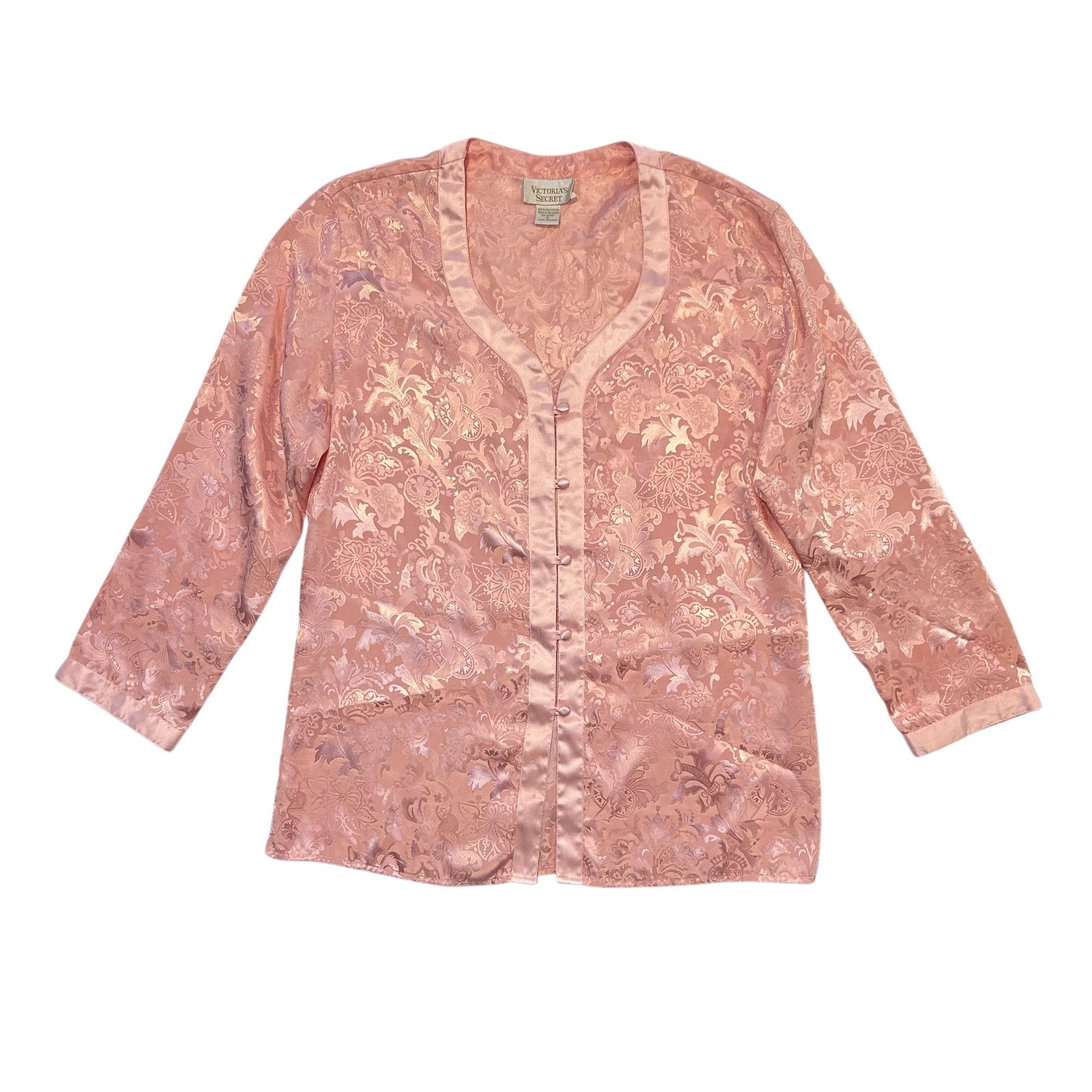 Victoria's Secret Vintage 80s Victoria's Secret Silky Pajama Set Size S Size S / US 4 / IT 40 - 2 Thumbnail