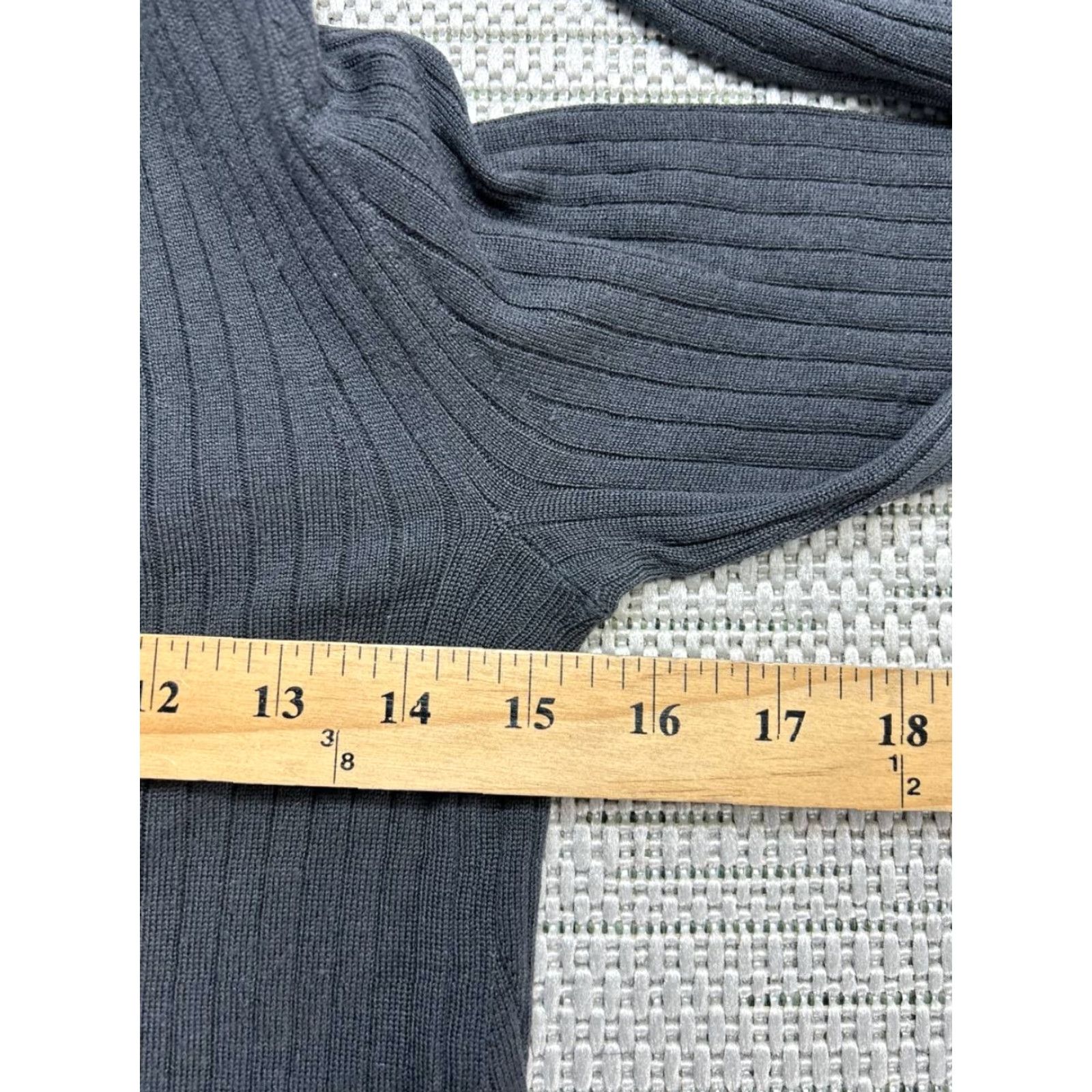 M.M.LaFleur M.M.Lafleur Sweater Womens Small Gray Merino Wool Knit Pullover Size S / US 4 / IT 40 - 6 Thumbnail